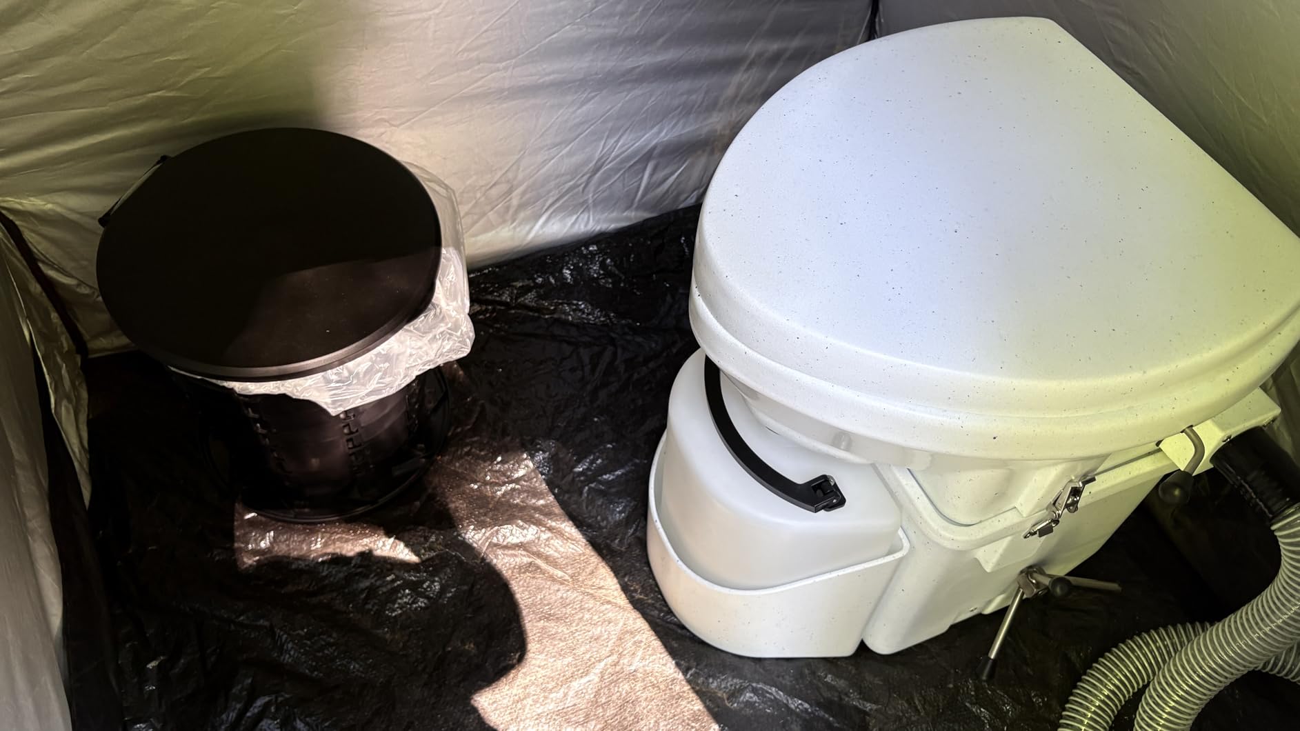 Nature's Head Self Contained Composting Toilet with Close Quarters Spider Handle Design customer photo 1
