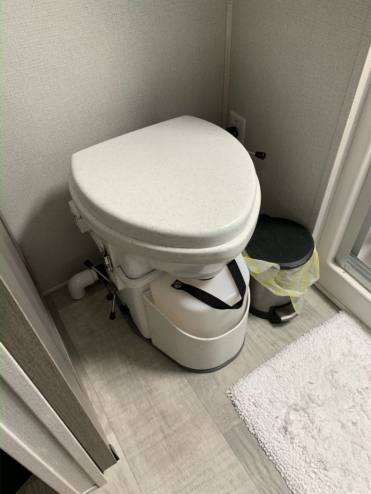 Nature's Head Self Contained Composting Toilet with Close Quarters Spider Handle Design customer photo 2