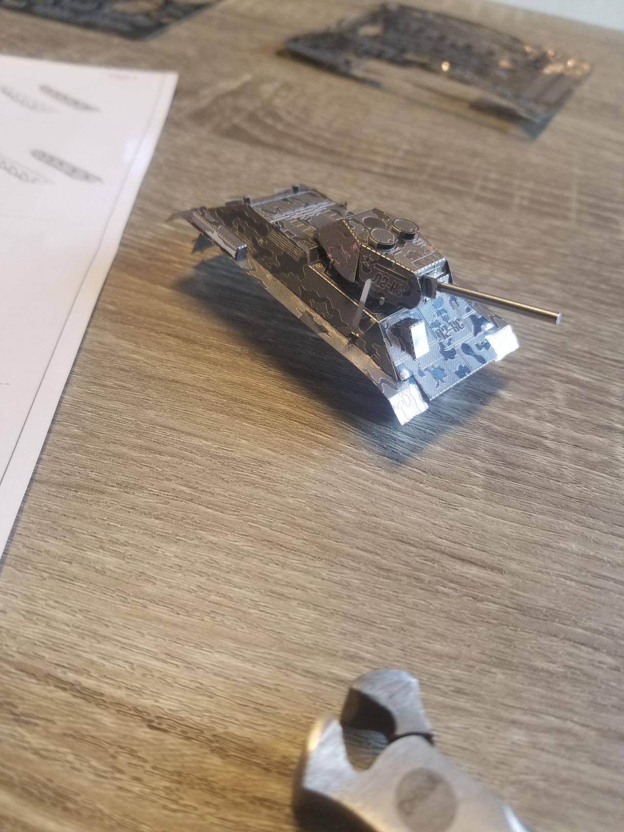 Metal Earth T-34 Tank 3D Metal Model Kit Fascinations customer photo 1