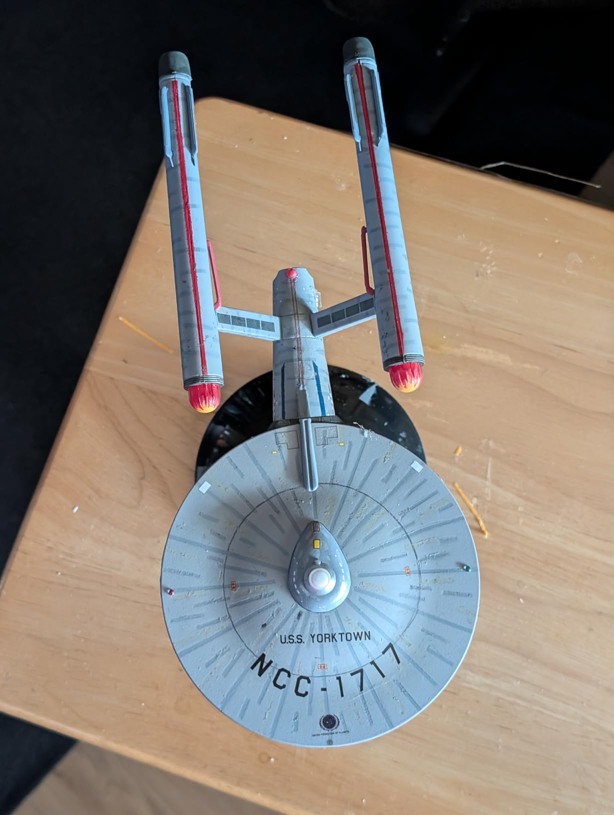 Skill 2 Model Kit Star Trek U.S.S. Enterprise and S.S. Botany Bay The Original Series Space Seed Edition Snap-Together 1/1000 Scale Model by Polar Lights customer photo 1