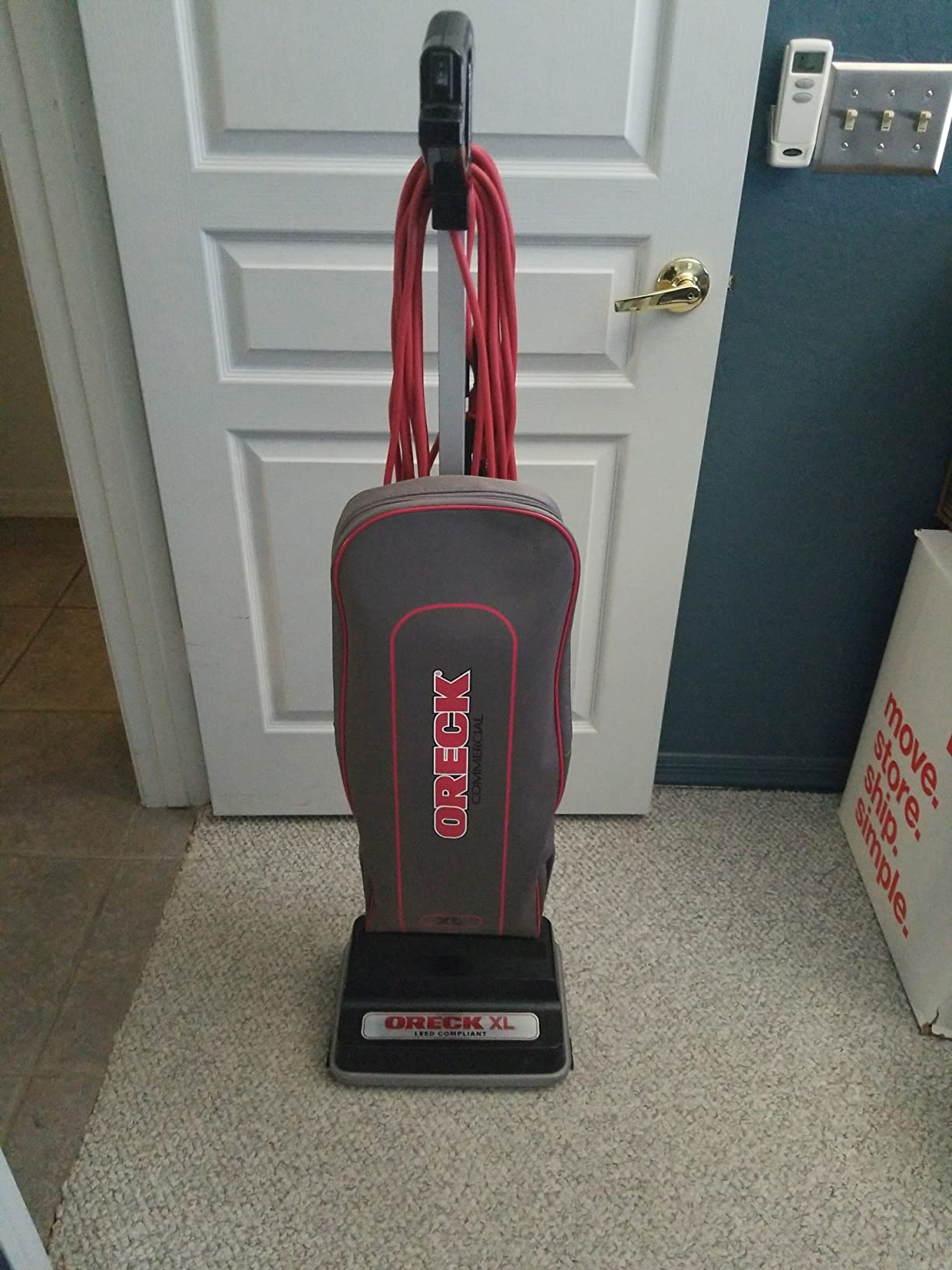 Commercial Upright Vacuum Cleaner, LEED Compliant | Bagged Vac for Carpets and Hard Floor, Lightweight, Microsweep Feature, Powerful Vacuum Cleaners for Commercial Use customer photo 2