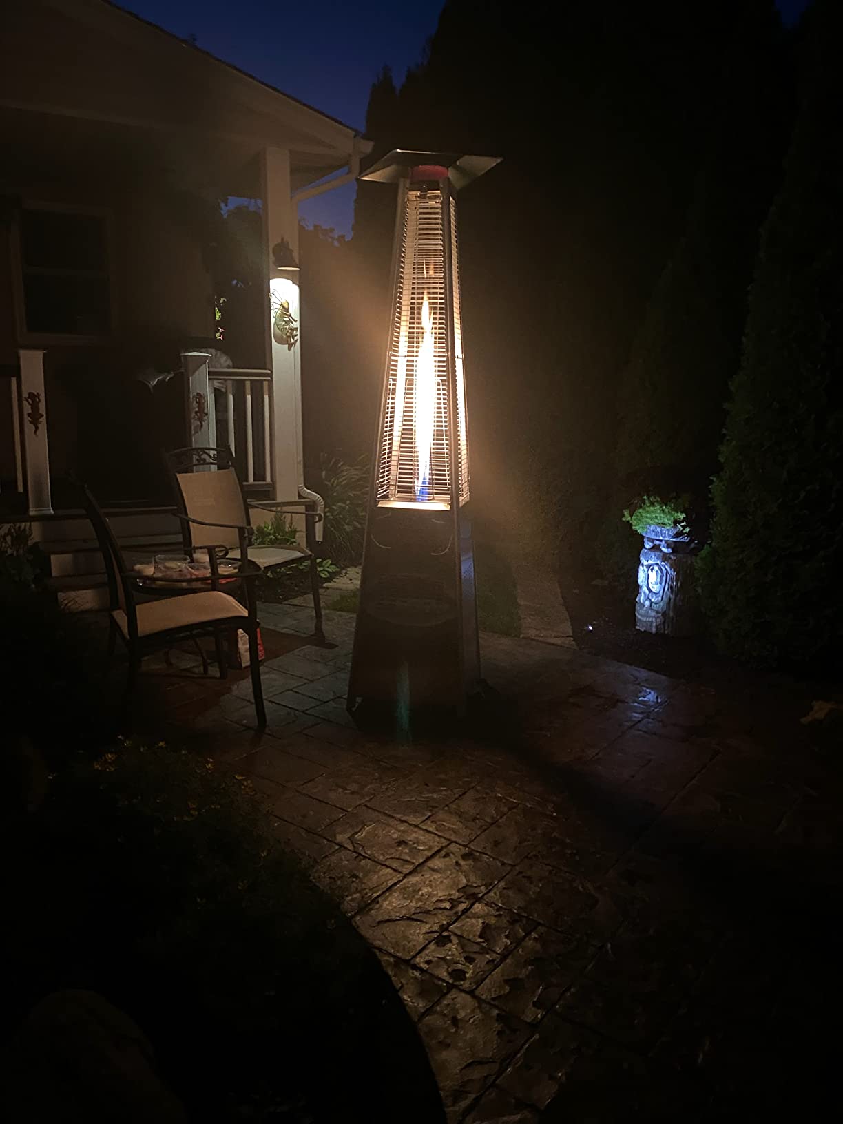 Outdoor Propane Patio Heater - Commercial LP Gas Porch & Deck Heater - Black customer photo 1