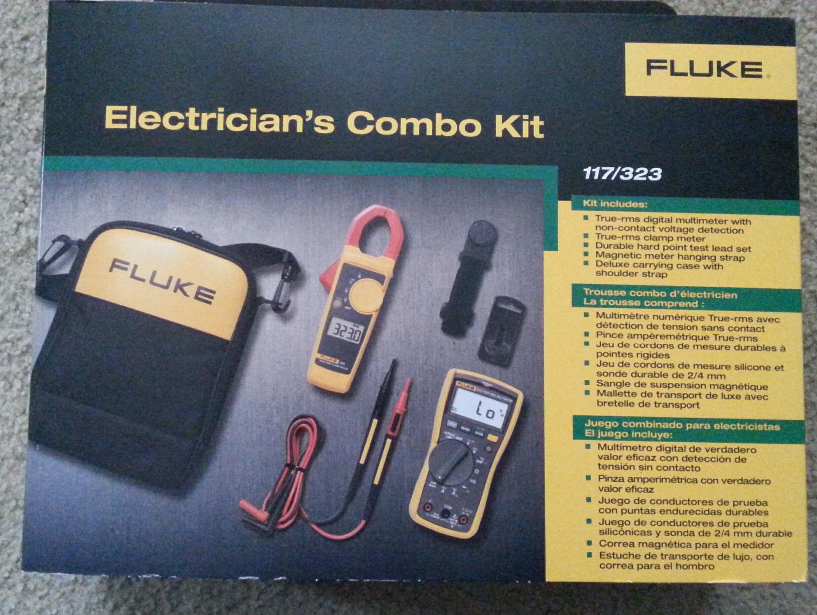 Fluke 117/323 Kit Multimeter and Clamp Meter Combo Kit For Residential And Commercial Electricians, AC/DC Voltage, AC Current 400 A, Includes Test Leads, TPAK And Carrying Case customer photo 1