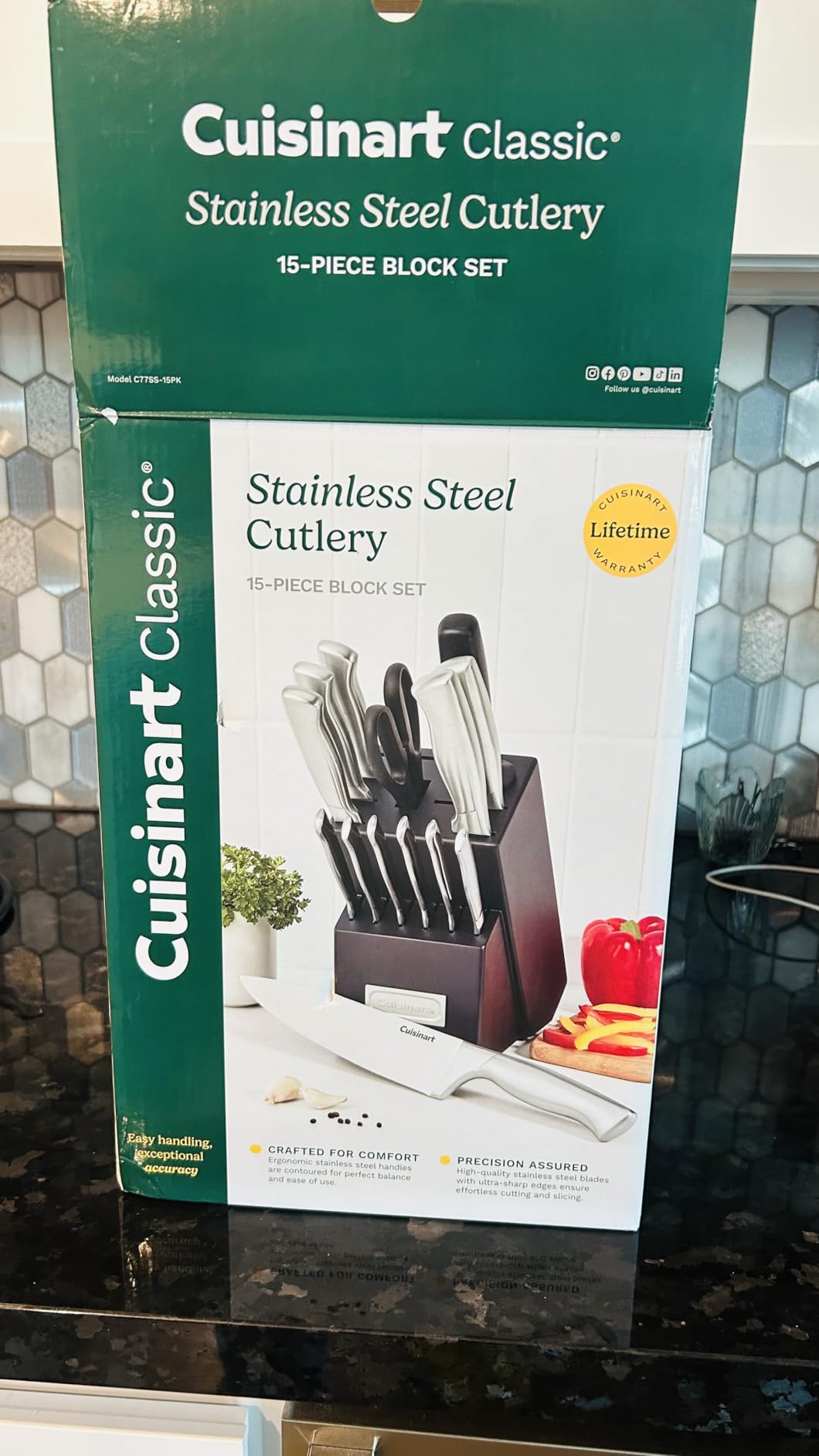 Cuisinart 15-Piece Stainless Steel Hollow Handle Block Set, C77SS-15PK customer photo 2
