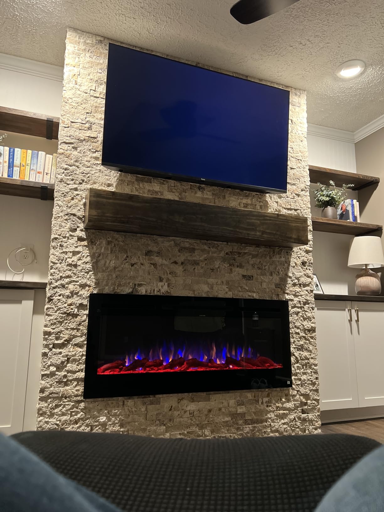 Touchstone Smart Electric Fireplace-The Sideline 50