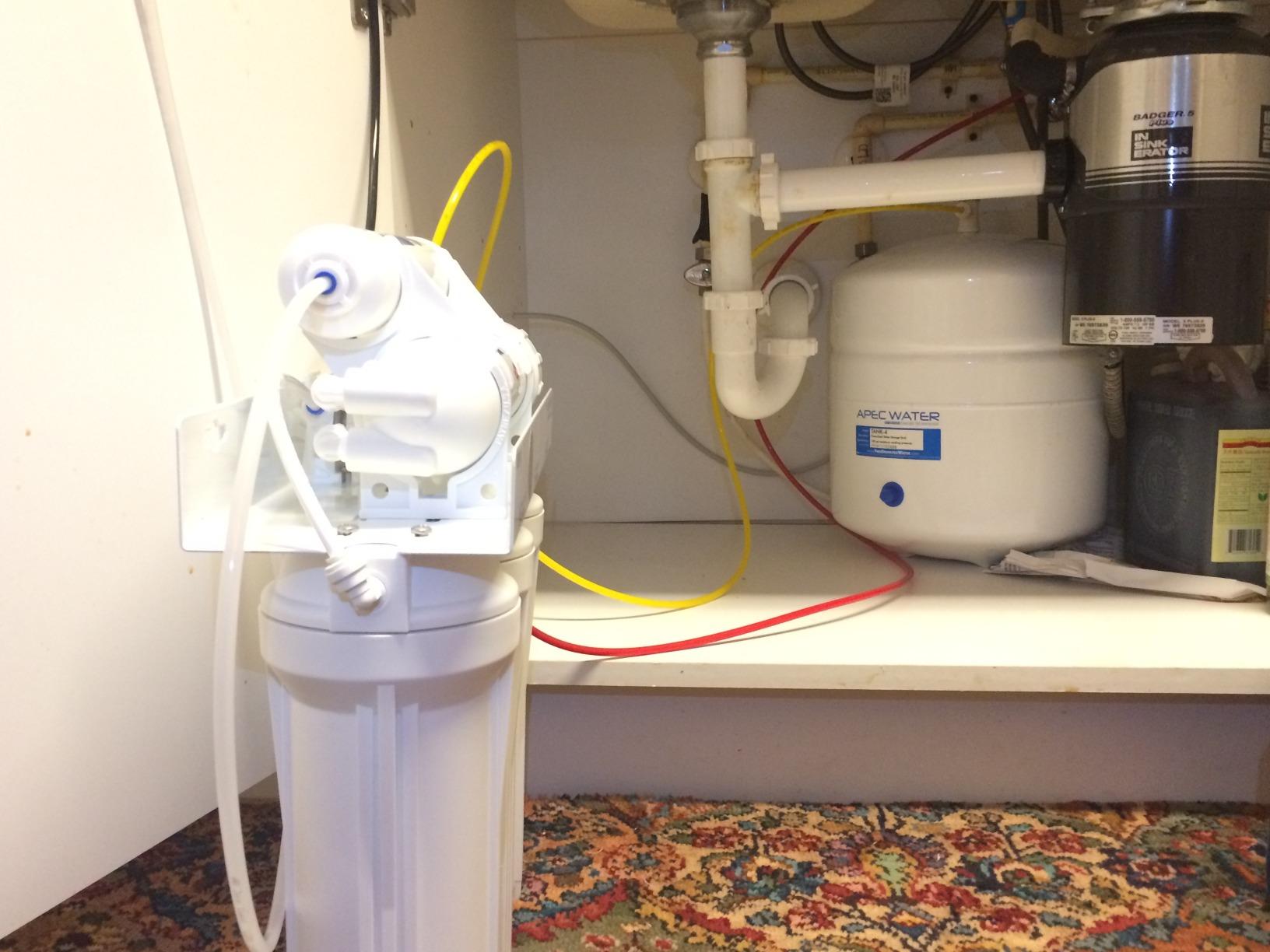 APEC Water RO-90, 5-Stage Under Sink Reverse Osmosis System, 90 GPD | NSF Certified 372 & 58, Reduces 99% of Impurities, DIY Installation customer photo 2