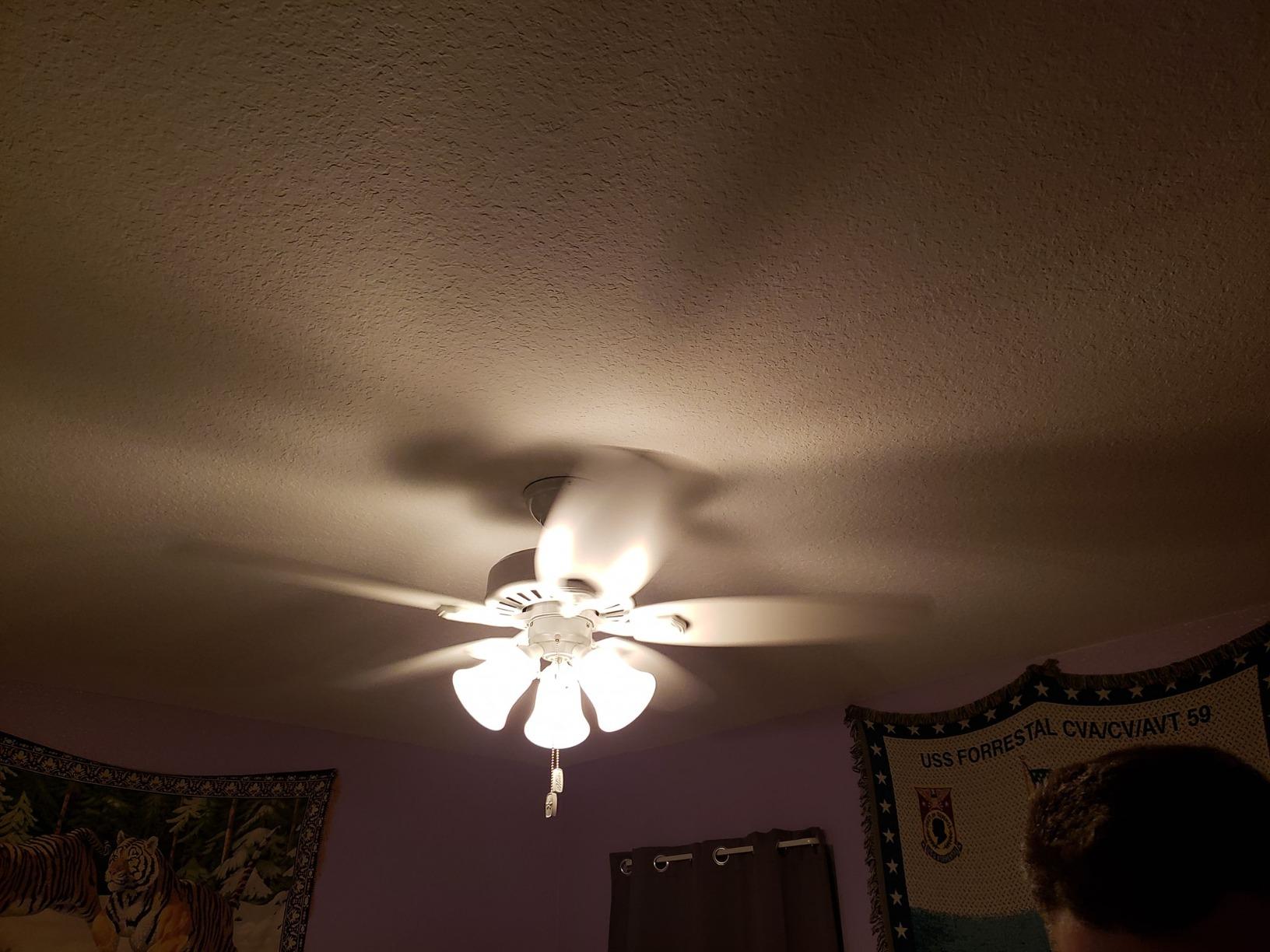 Hunter Builder, Indoor, Ceiling Fan, with LED Lights, 42 inch, New Bronze | Standard Mount, Pull Chain, 5 Blades, For Bedroom, Living Room, Includes Bulbs, 52107 customer photo 2