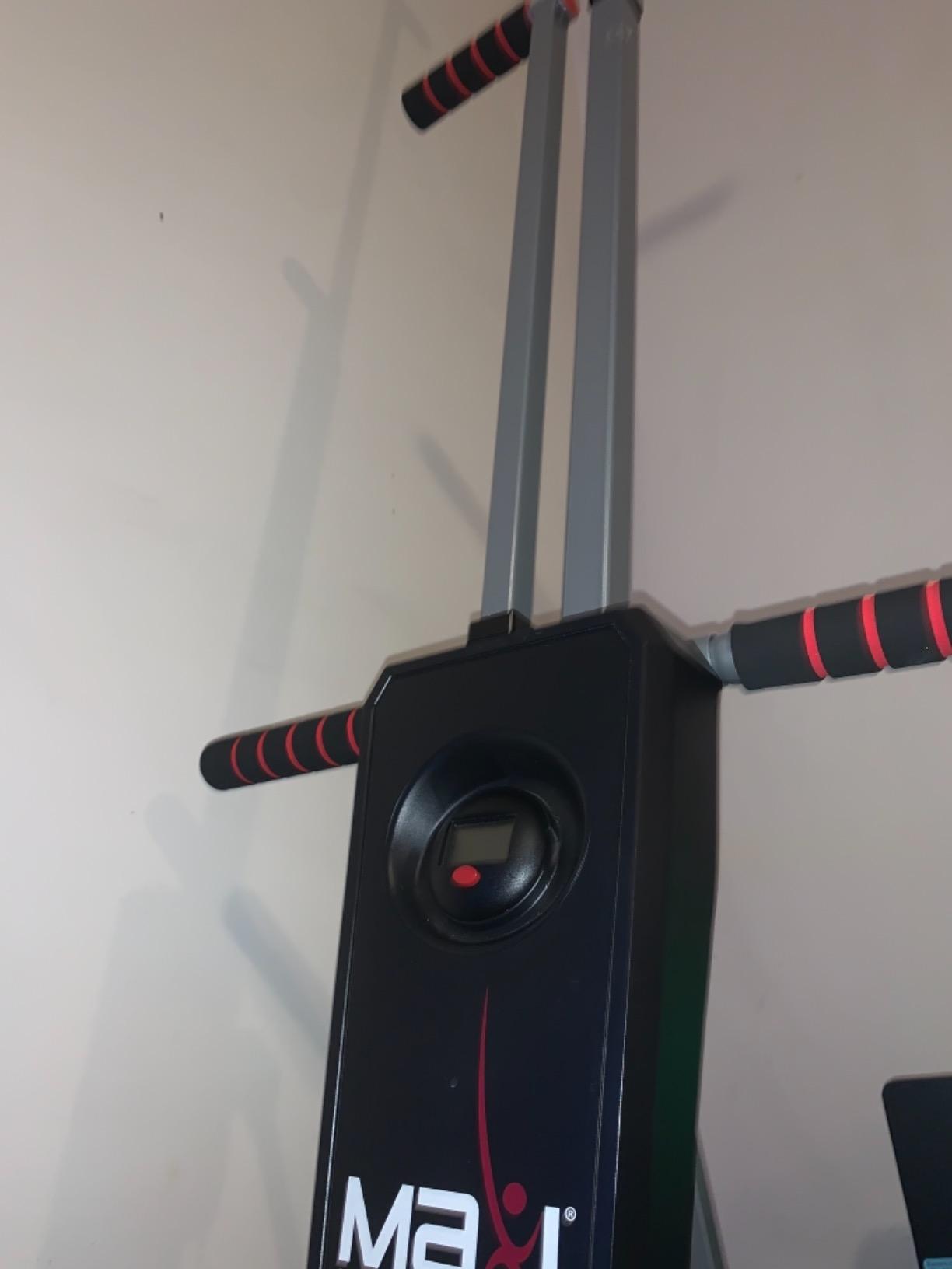 MaxiClimber 2.0 Vertical Climber ERS (Elastic Resistance System) - Easy to Assemble, Folding Exercise Machine Combines Cardio & Strength Training for a Low Impact, Full Body Workout - Free Fitness App customer photo 1