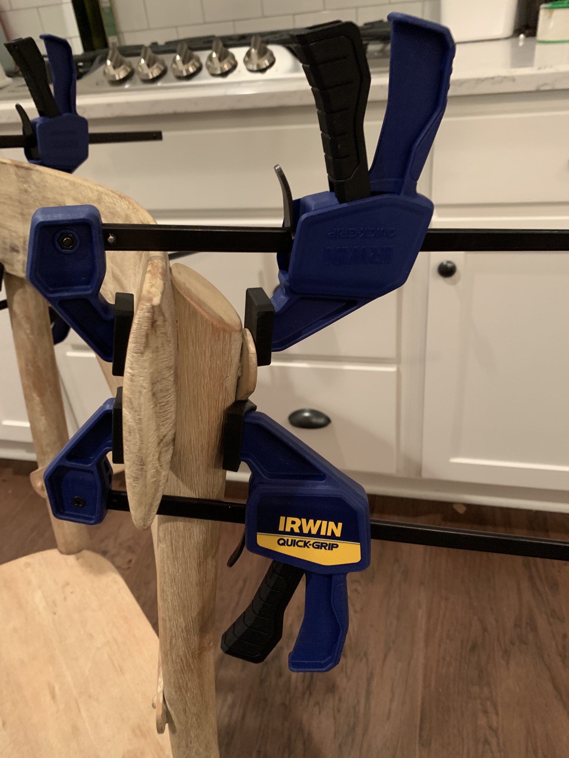 IRWIN QUICK-GRIP Clamps for Woodworking, One-Handed Bar Clamps, 6-Pack customer photo 1