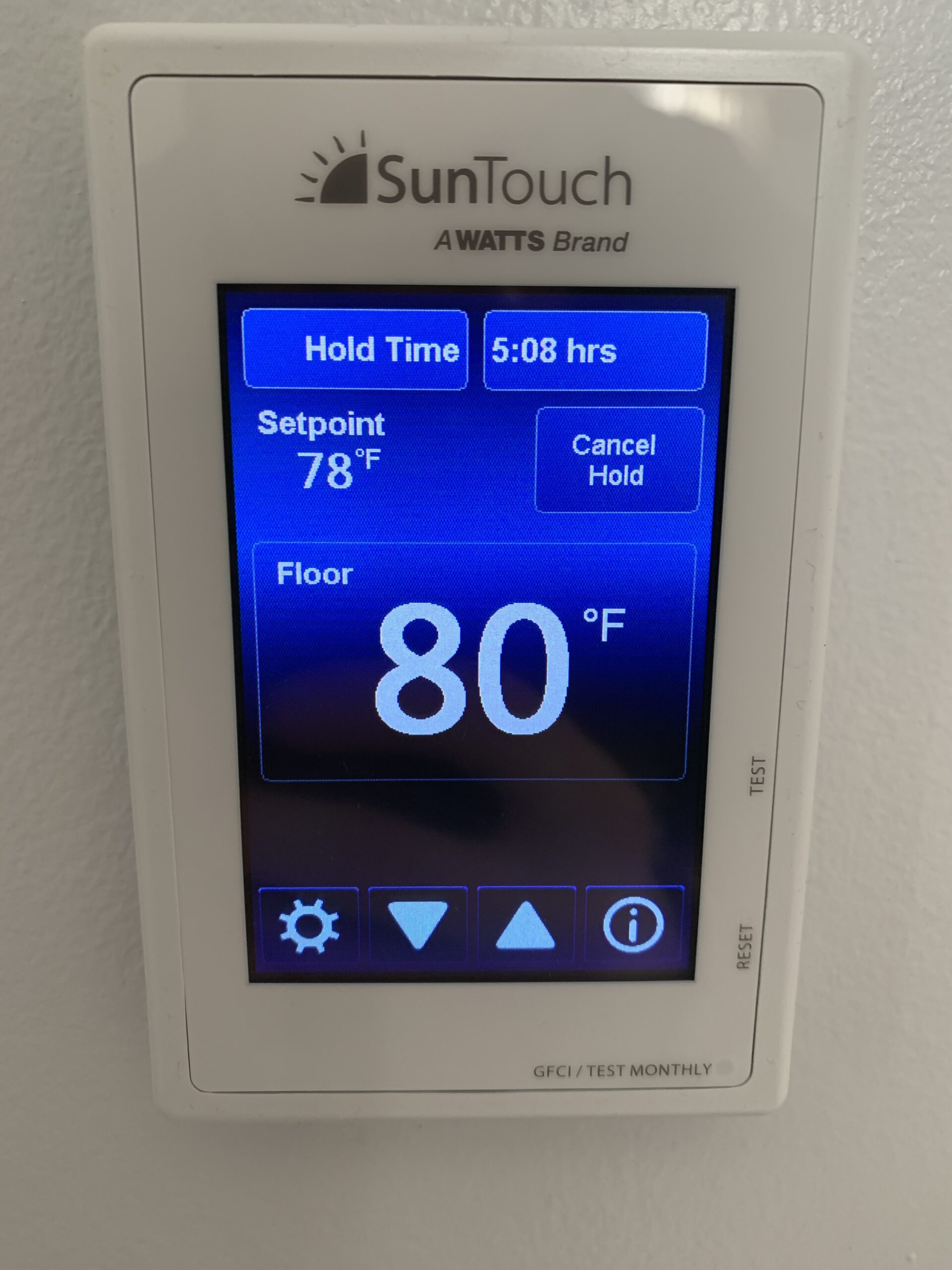 SunTouch TapeMat Electric Floor Heating Kit, 15 Sq. Ft., 2' x 7.5', (120V) with Command Touch Programmable Thermostat customer photo 1