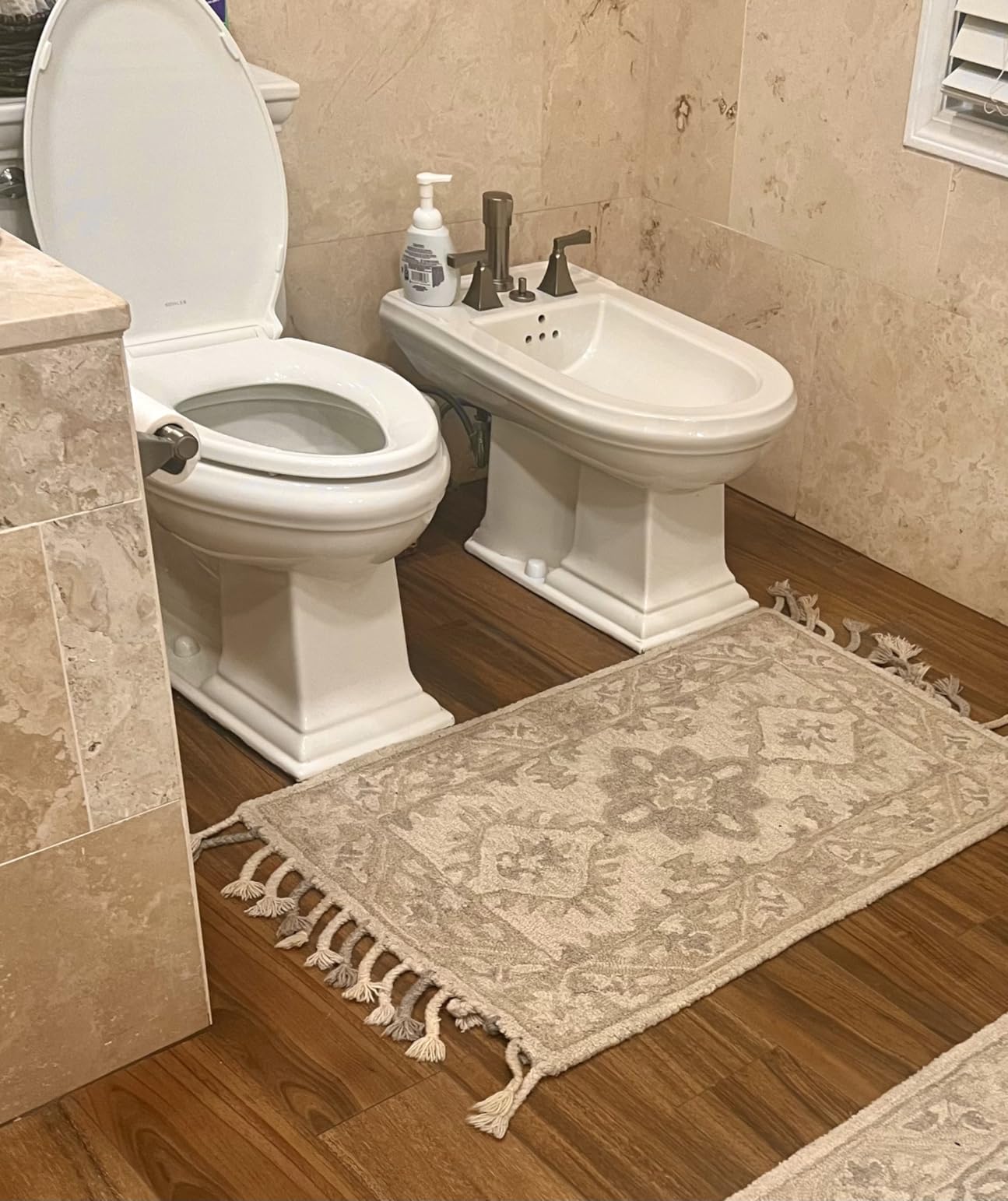 10 sqft Heated Floor Mat Kit, 120V Electric Radiant Floor Heating System for Tile and Stone with Floor Sensing Thermostat Aube TH115-AF-120S. Heated Tile, Stone, Vinyl customer photo 2