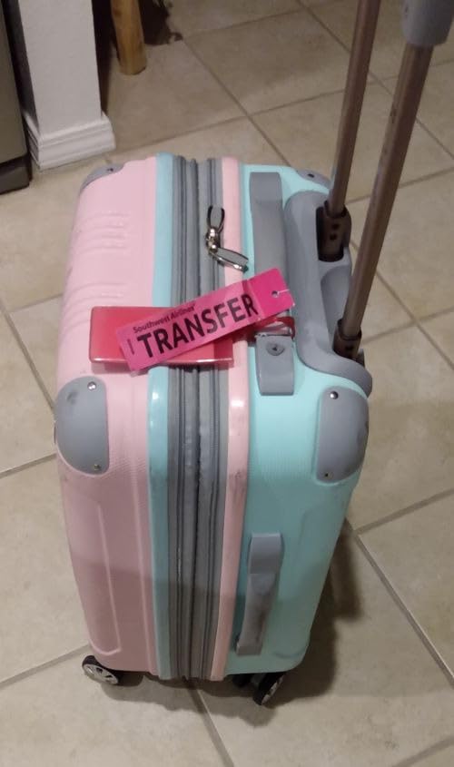 Rockland London Hardside Spinner Wheel Luggage, White, 3-Piece Set (20/24/28) customer photo 2