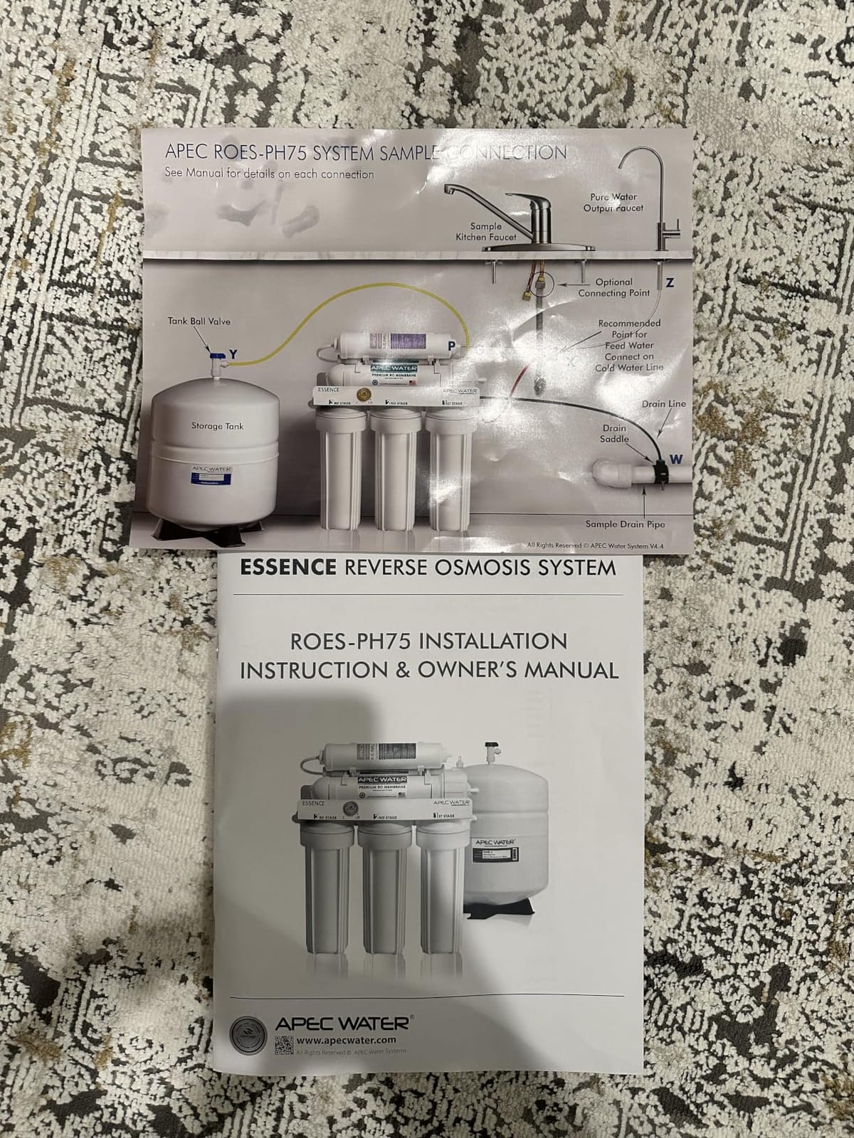 APEC Water ROES-PH75, 6-Stage Under Sink RO System, Alkaline, 75 GPD | NSF Certified 372 & 58, Reduces 99% of Impurities, 75 GPD, 6-Stage Filtration, Under Sink Installation customer photo 1