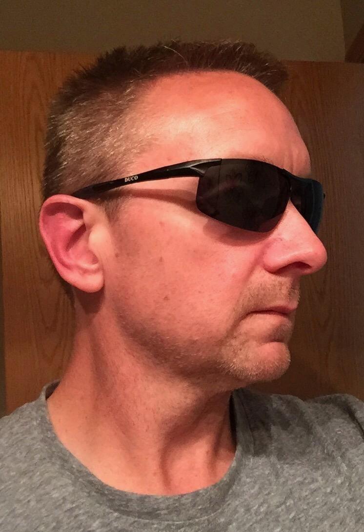 DUCO Mens Sports Polarized Sunglasses UV Protection Sunglasses for Men 8177 | Premium Al-Mg Frame customer photo 2
