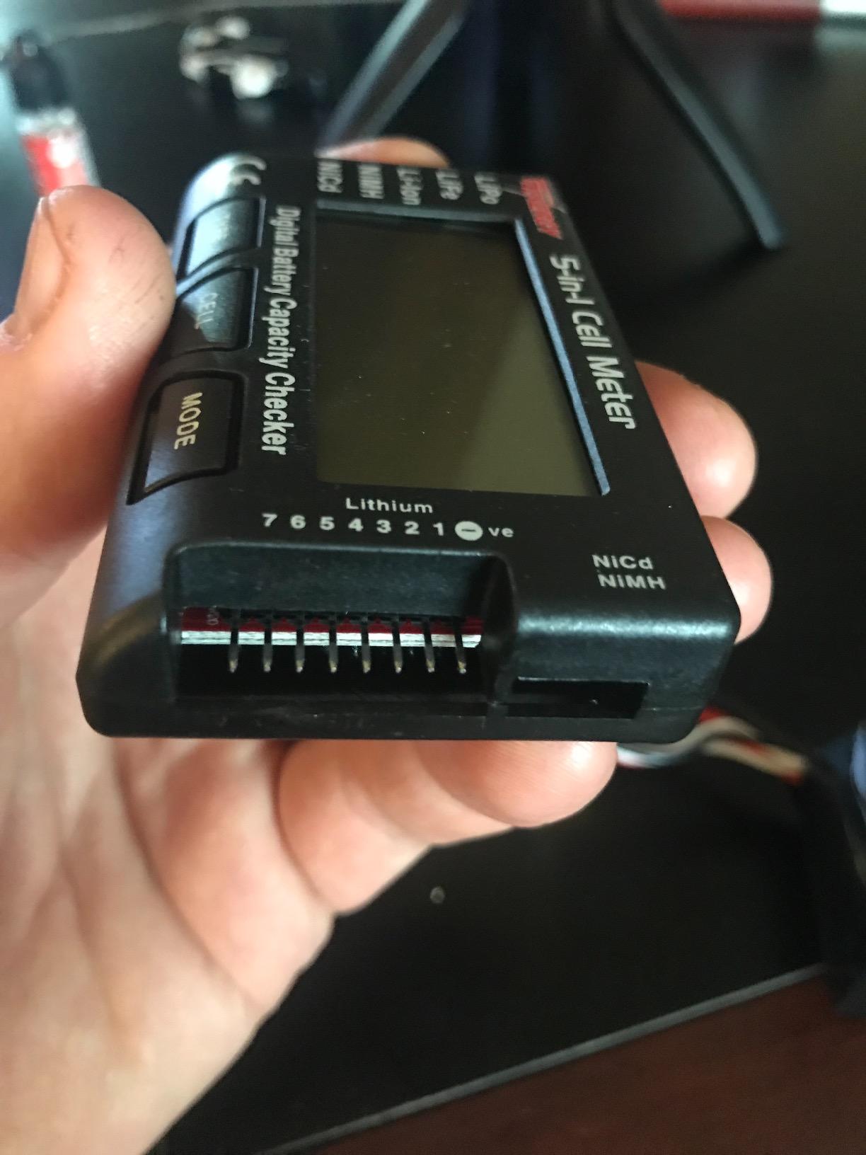 Tenergy 5-in-1 Battery Meter, Intelligent Cell Meter Digital Battery Checker/Balancer for LiPo / LiFePO4 / Li-ion/NiCd/NiMH Battery Packs customer photo 1