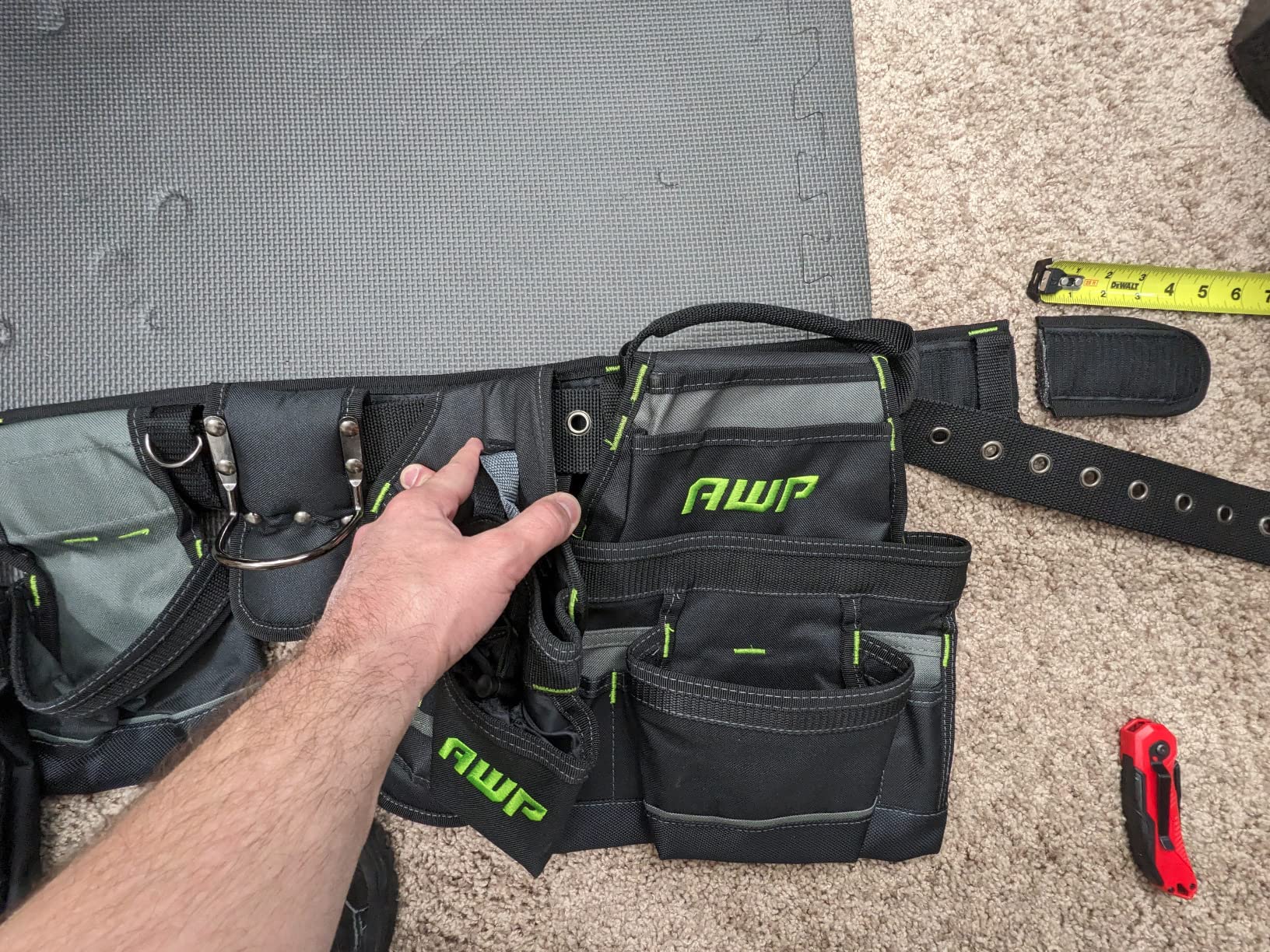 AWP Tool Belt Tool Rig, Durable Premium Utility Belt Organizer for Men & Women, Utility Work, Electrician, Mechanic customer photo 2