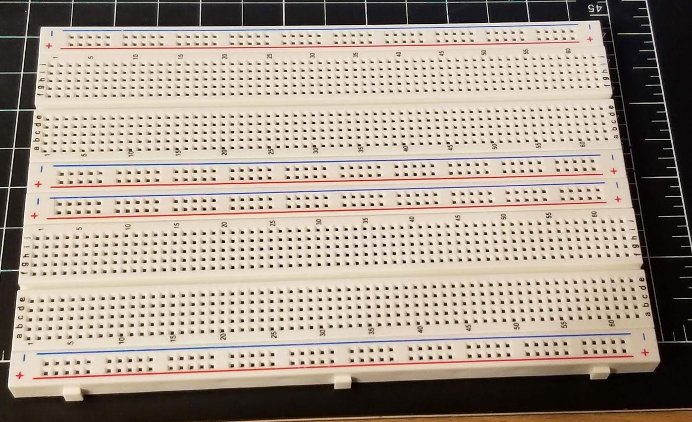 ELEGOO 3pcs Breadboard 830-Point Solderless Prototype PCB Board Kit | Compatible with Arduino, Proto Shield Distribution Connecting Blocks, 4 Power Rails, Side Clips, Adhesive Backs for Circuit customer photo 1