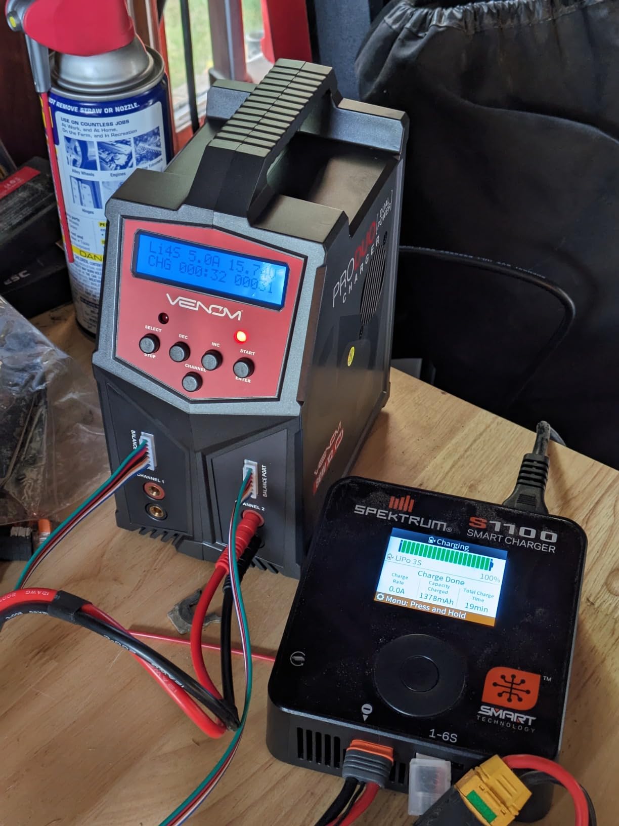 Venom Power Pro Duo LiPo Battery Charger - LCD Screen, Charging Leads - Balance Charger & Discharger for LiPo, LiHV, Li-Ion, Life, NiMH, NiCD, Pb Batteries - Power Supply for 1S- 6S, Drone & RC Cars customer photo 2