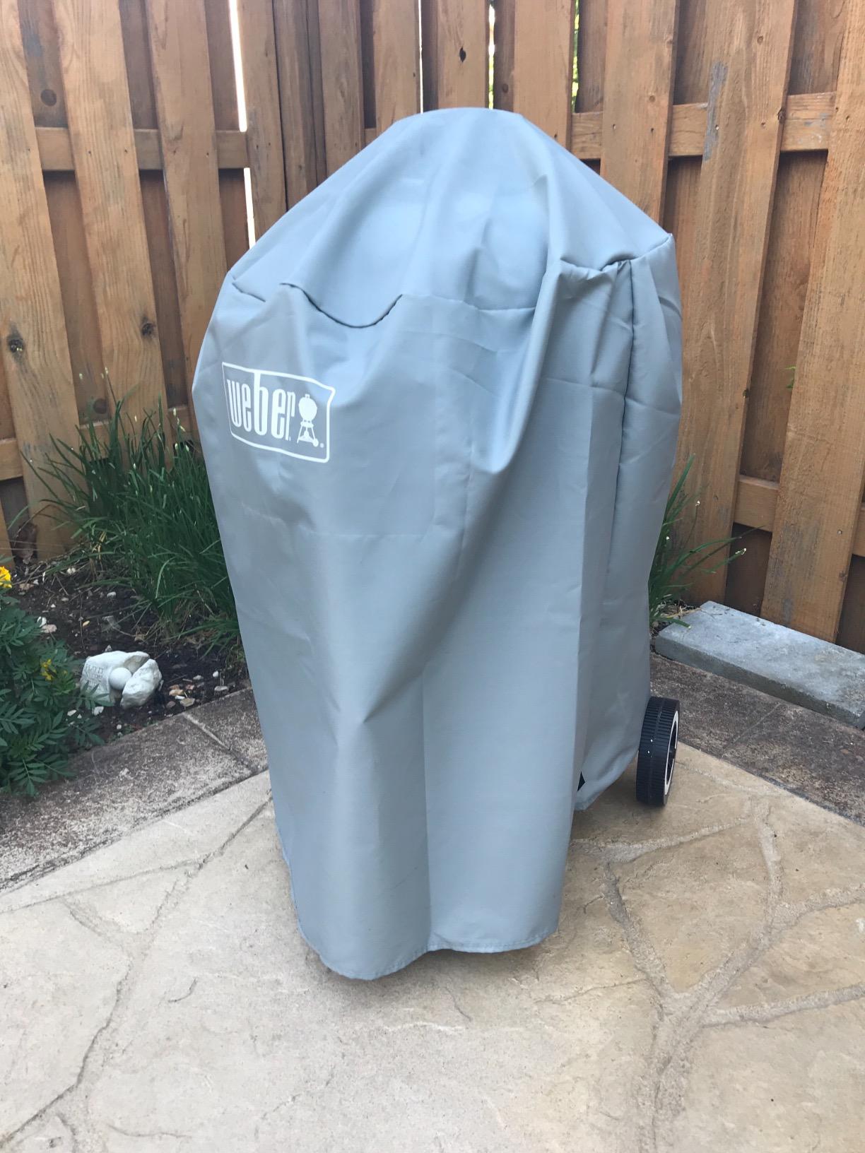 Weber 18-Inch Charcoal Kettle Grill Cover, Weber Charcoal Grill Accessory | Lightweight, Durable, Weather-Resistant Protection for 18