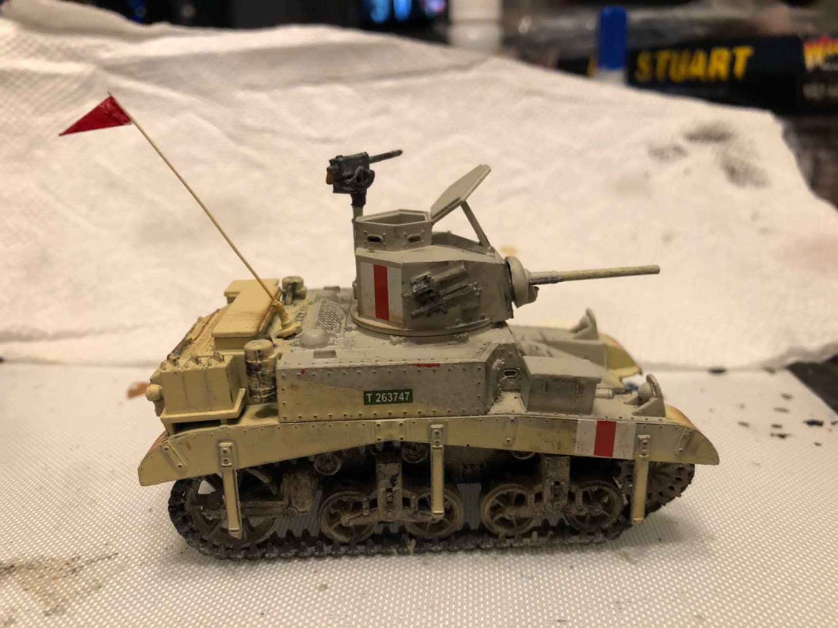 Wargames Delivered - Warlord Games Bolt Action M3 Stuart Allied Light Tank 1:56 WWII Military Wargaming Plastic Model Kit customer photo 1
