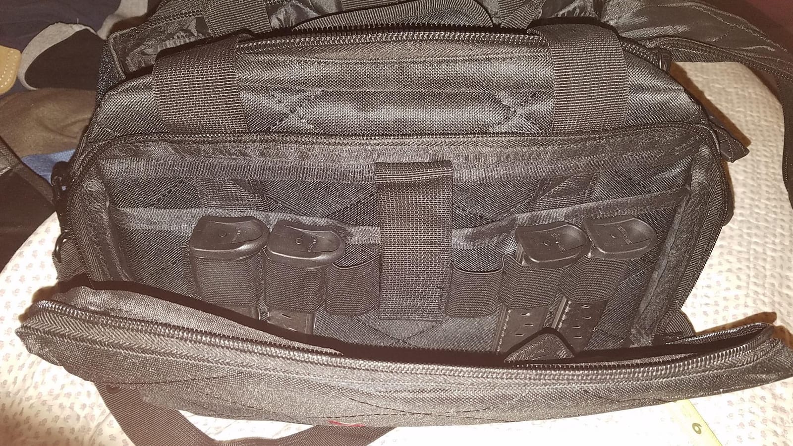 Orca Tactical Gun Range Bag for Shooting - 3+ Compact Pistol Revolver Range Bag for Handguns and Ammo - Self Standing Gun Bag - Handguns Bag with Durable Double Stitching Lockable YKK Zippers customer photo 1