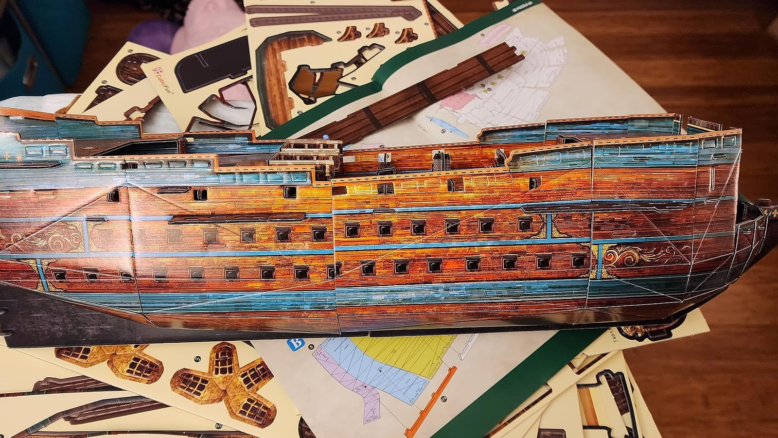 CubicFun San Felipe Spanish Warship 3D Puzzle Ship Model Kit 248 Pieces customer photo 1