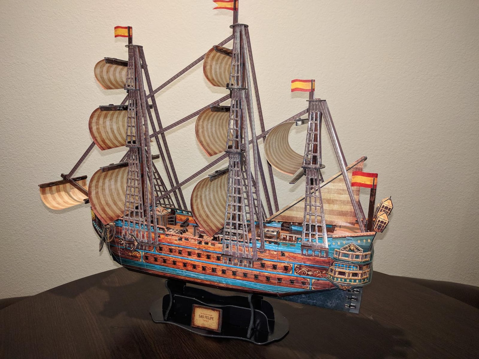 CubicFun San Felipe Spanish Warship 3D Puzzle Ship Model Kit 248 Pieces customer photo 2