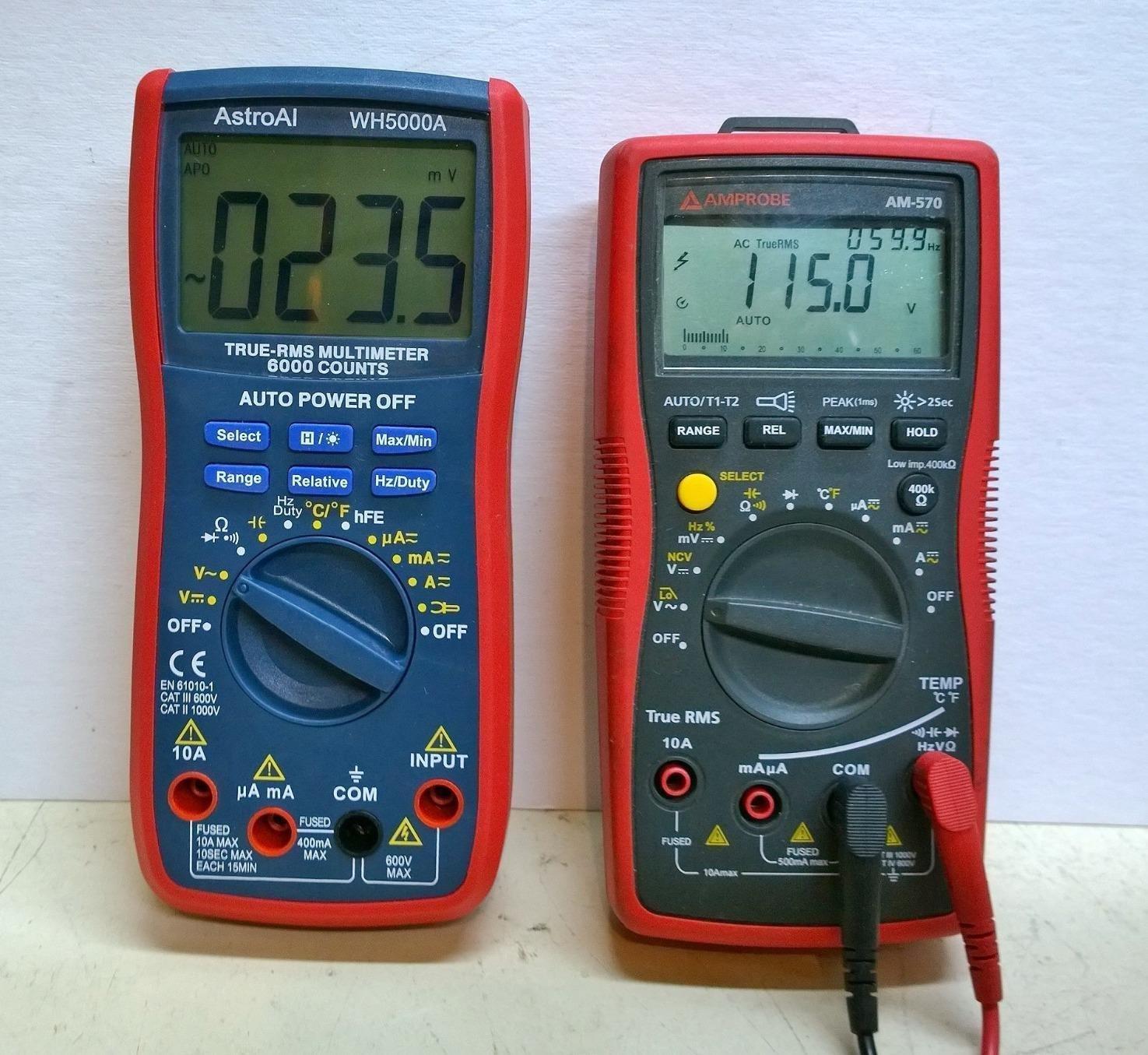 AstroAI Digital Multimeter, True RMS 6000 Counts Auto-Ranging Volt Meter for Automotive & Home Electrical Troubleshooting, AC/DC Voltage Current Resistance Continuity Capacitance Temperature Tester customer photo 2