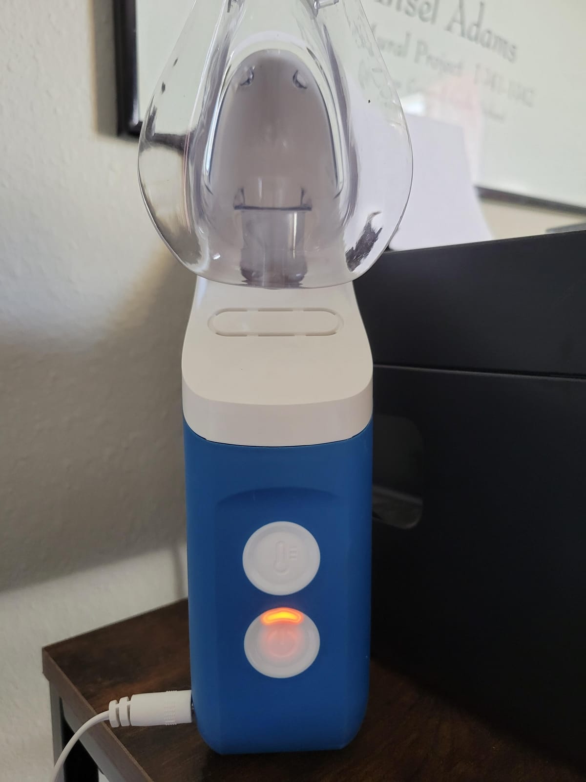 Mypurmist Free Cordless Steam & Sinus Inhaler Premium Kit | Premium cordless steam inhaler kit with extra water refills, handsfree strap, scent pads, travel bag, and charger. customer photo 1