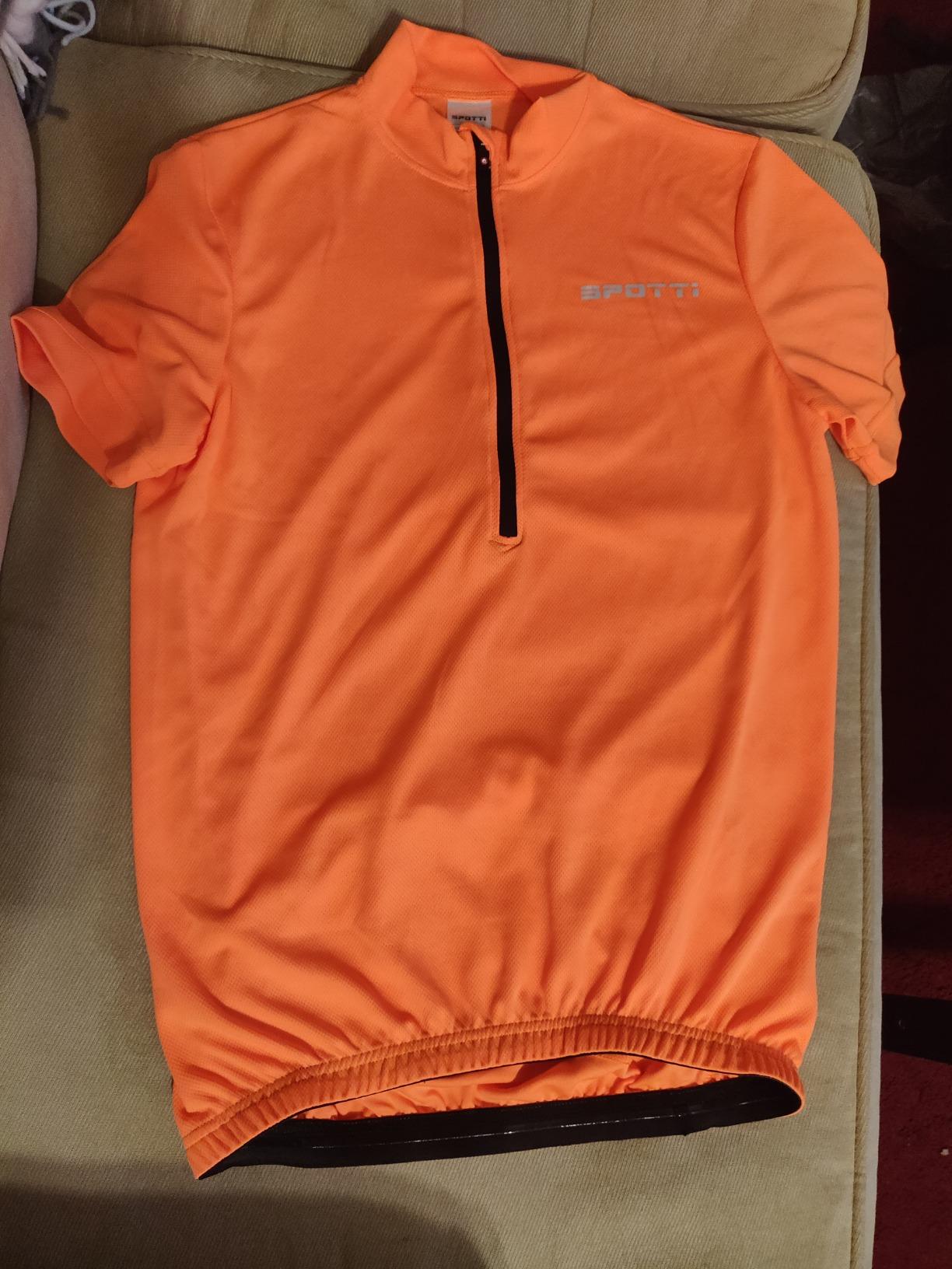 Spotti Men's Cycling Jersey Short Sleeve Half-Zip Bike Shirt, 4 Pockets customer photo 1