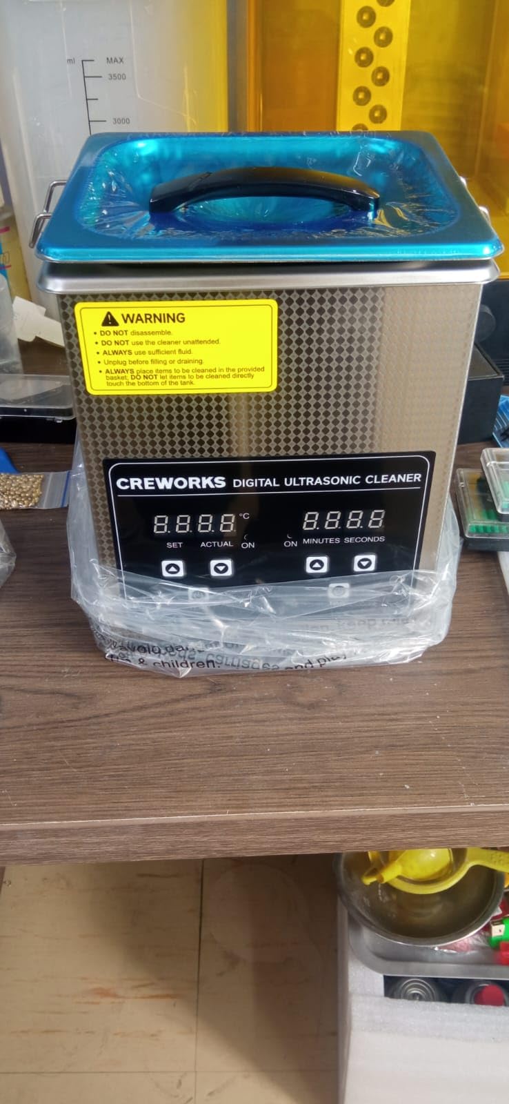 CREWORKS 2L Jewelry Cleaning Machine - 40kHz Digital Sonic Cleaner | Ultrasonic Cleaning Machine with 20-80C Heater & 1-30 min Timer, 304 Stainless Steel Cleaner for Jewelry Watches customer photo 2