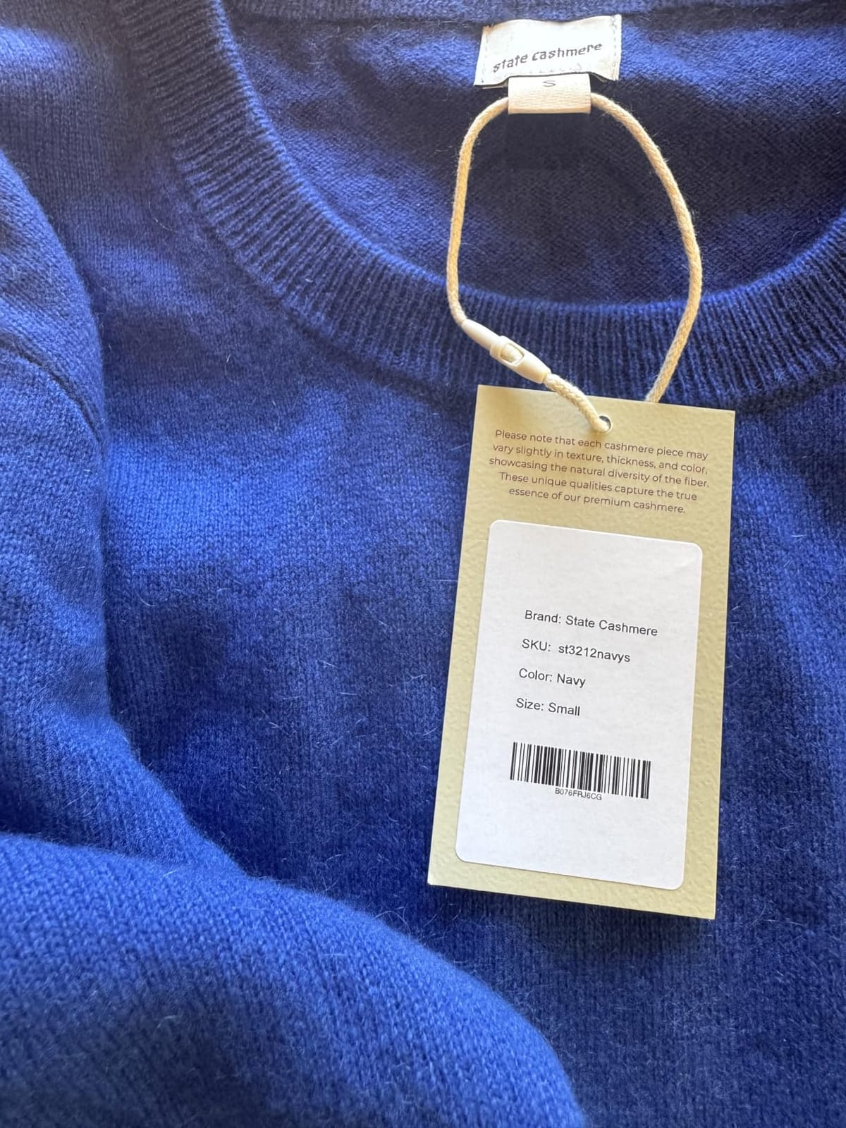 State Cashmere Women's Essential Crewneck Sweater 100% Pure Cashmere Classic Long Sleeve Pullover customer photo 2
