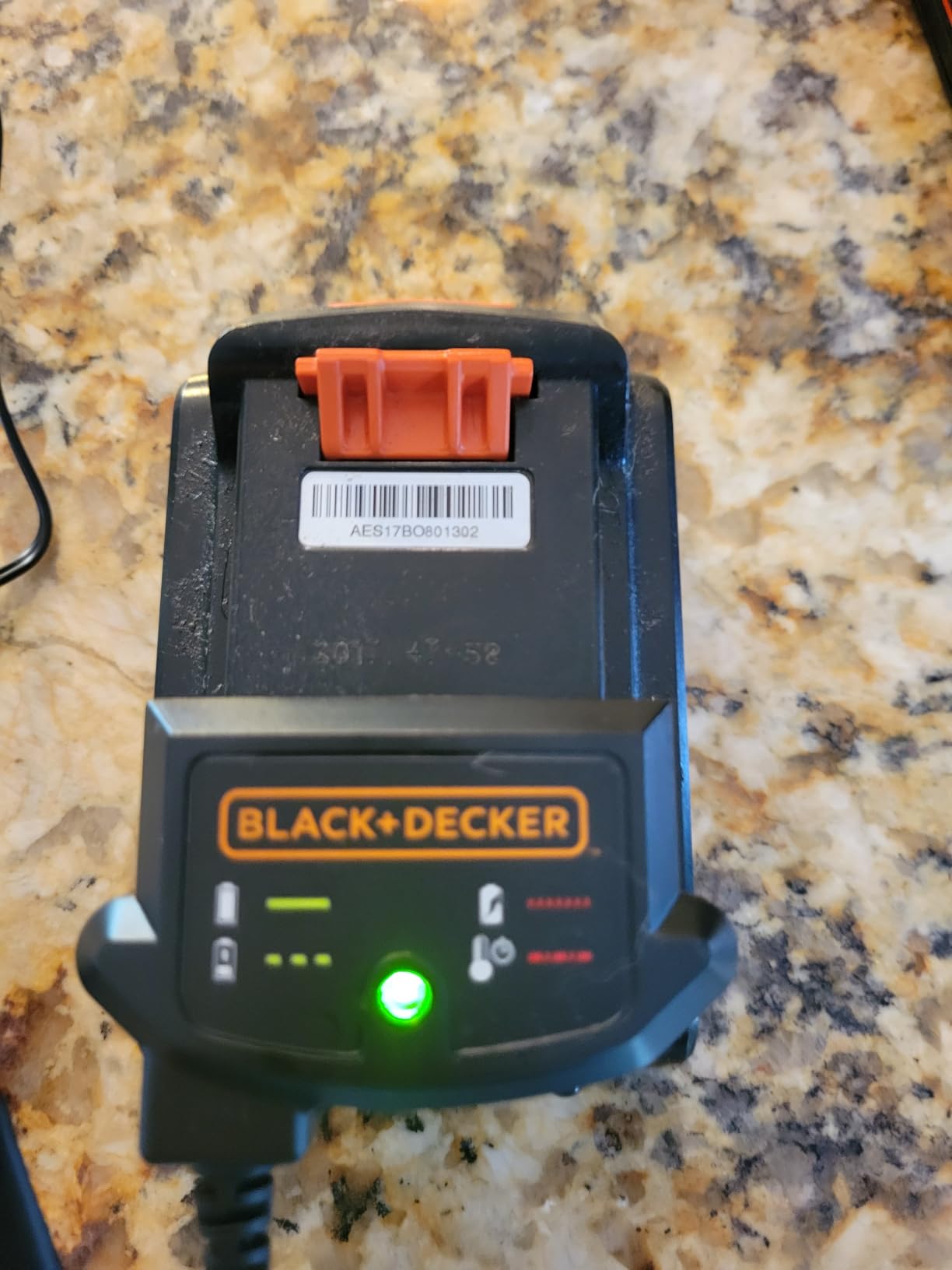BLACK+DECKER 20V MAX Lithium Battery Charger, Compatible with 12V and 20V Battery, Battery Sold Separately (LCS1620B) customer photo 2