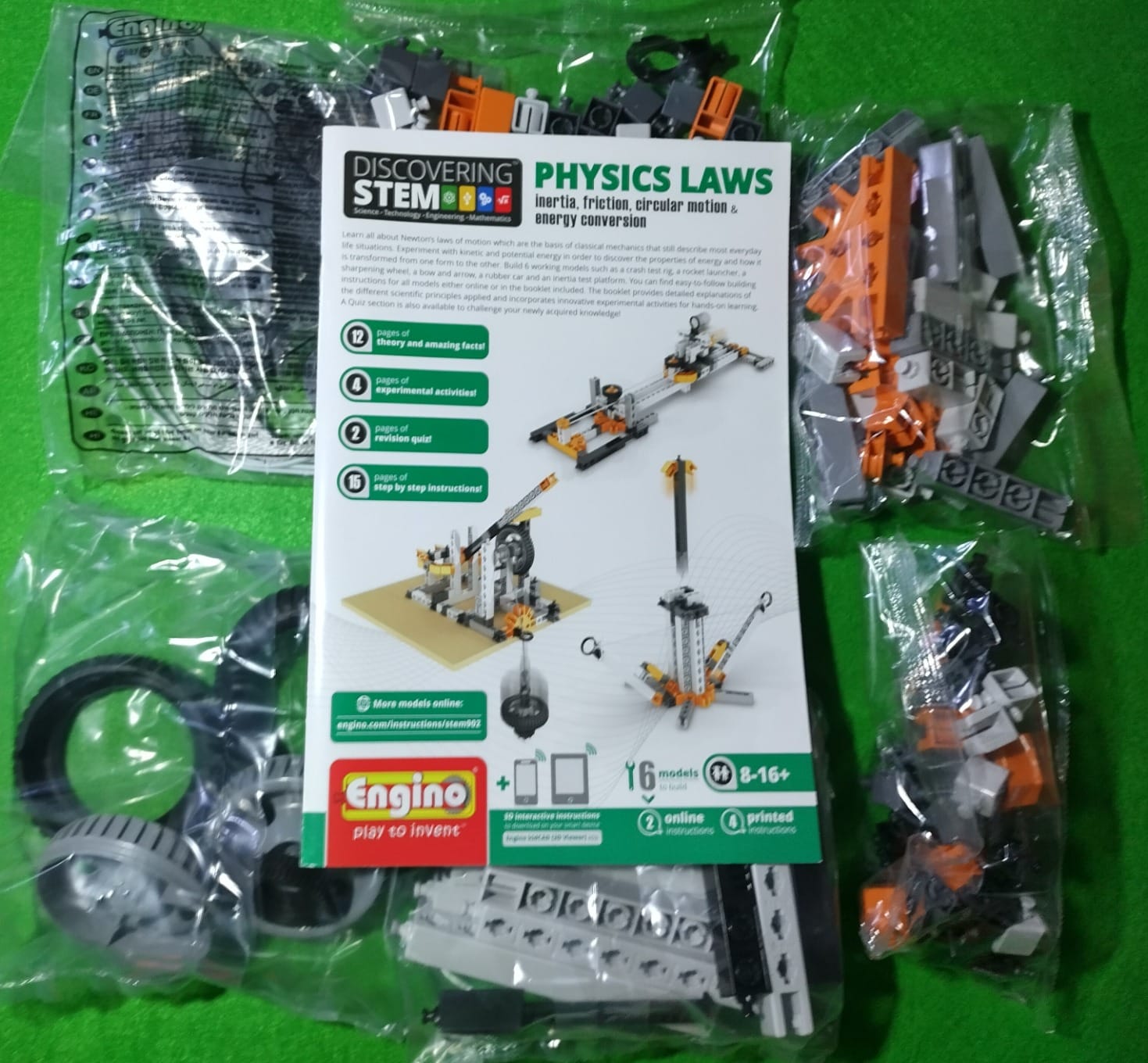 Engino STEM Toys, Physics Laws: Inertia, Friction & Circular Motion, Engineering Kit for Kids 9+, Creative STEM Projects, Gifts for Boys & Girls, Building Toys (6 Model Options) customer photo 2