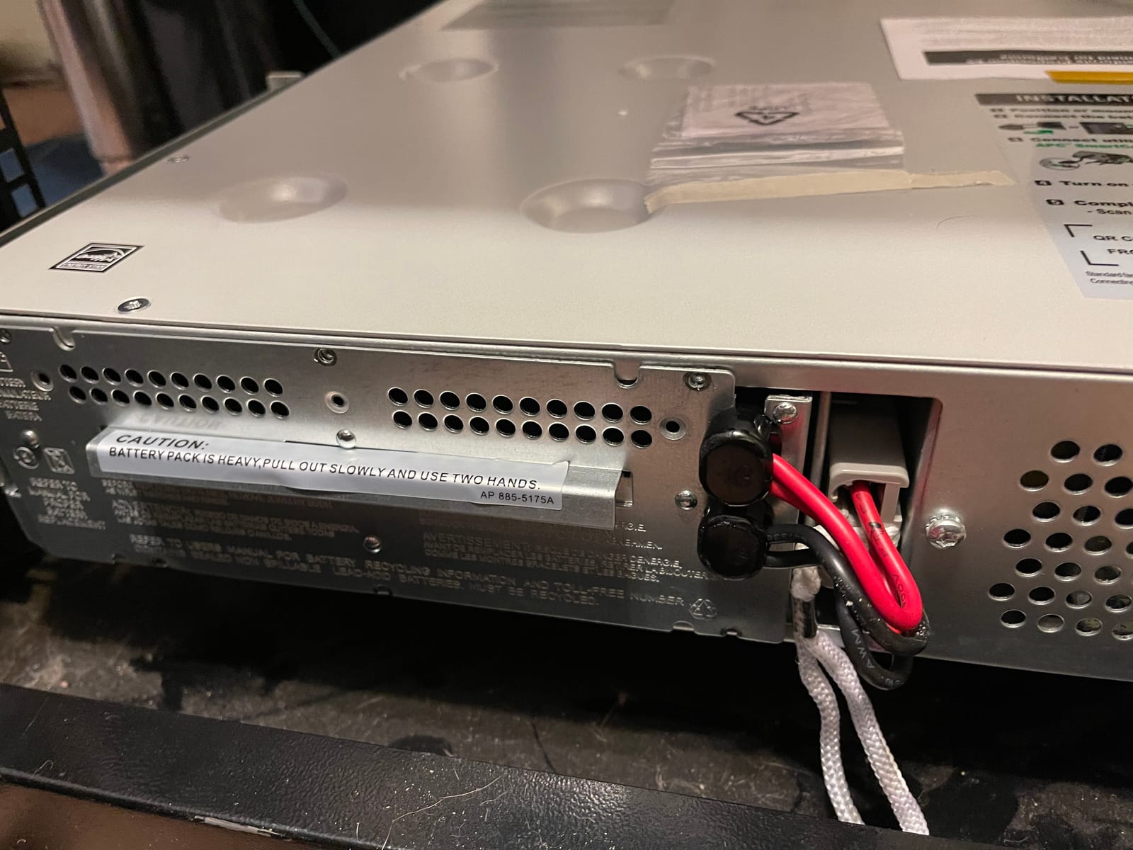 APC Smart-UPS 1500VA/900W Rackmount UPS, Line Interactive, SMC1500-2UC | Rack UPS for servers, storage, network closets. 120V, Six (6) NEMA 5-15R Outlets, AVR, LCD customer photo 2