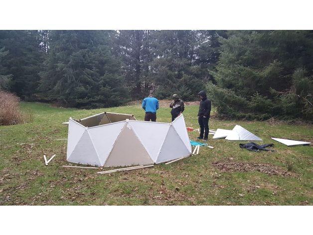 Geodesic Dome Connector Kit With Panel Plans customer photo 2