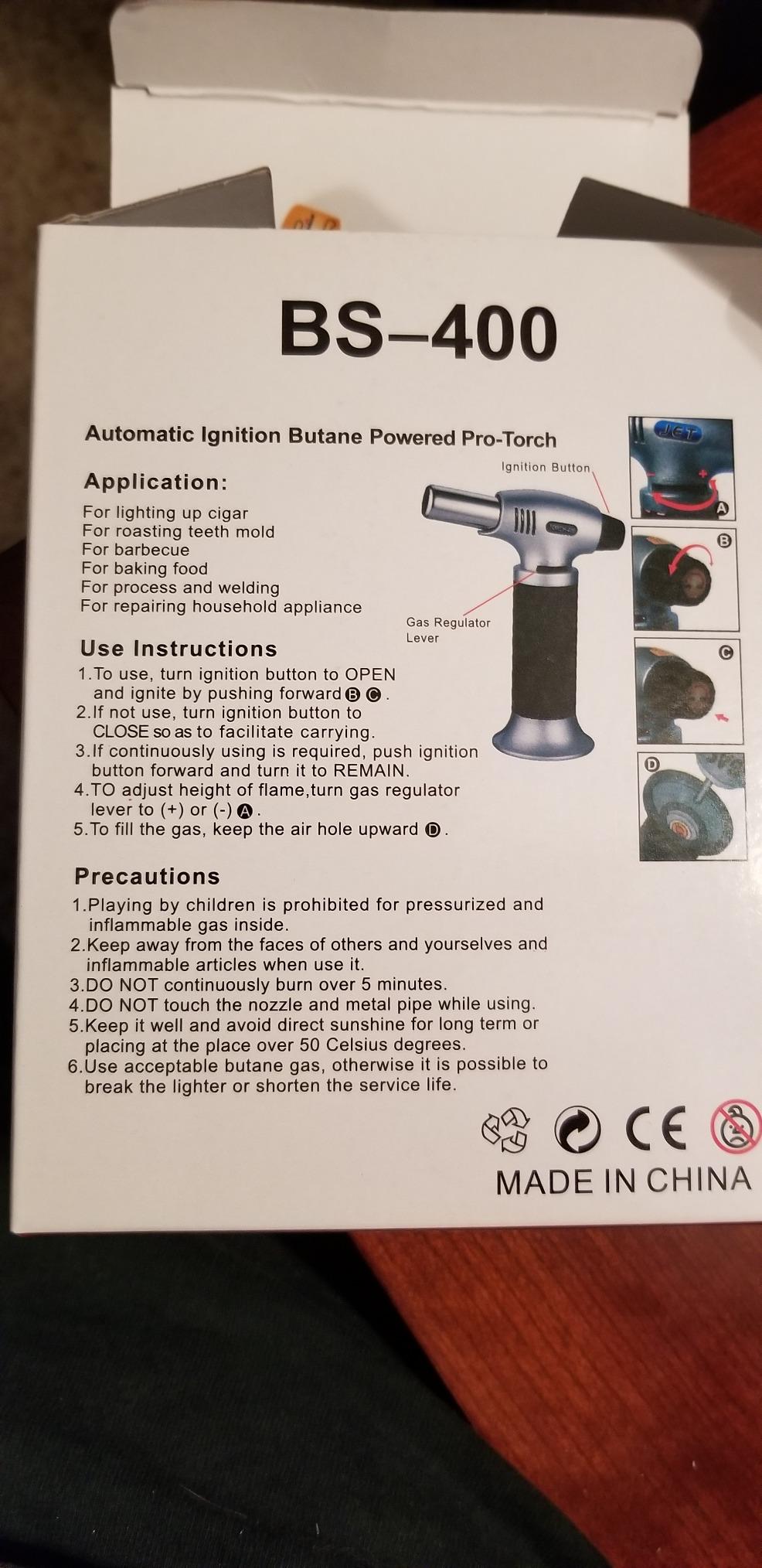 Culinary Blow Torch, Tintec Chef Cooking Torch Lighter, Butane Refillable, Flame Adjustable (MAX 2500°F) with Safety Lock for Cooking, BBQ, Baking, Brulee, Creme, DIY Soldering & more (Aluminum alloy) customer photo 2