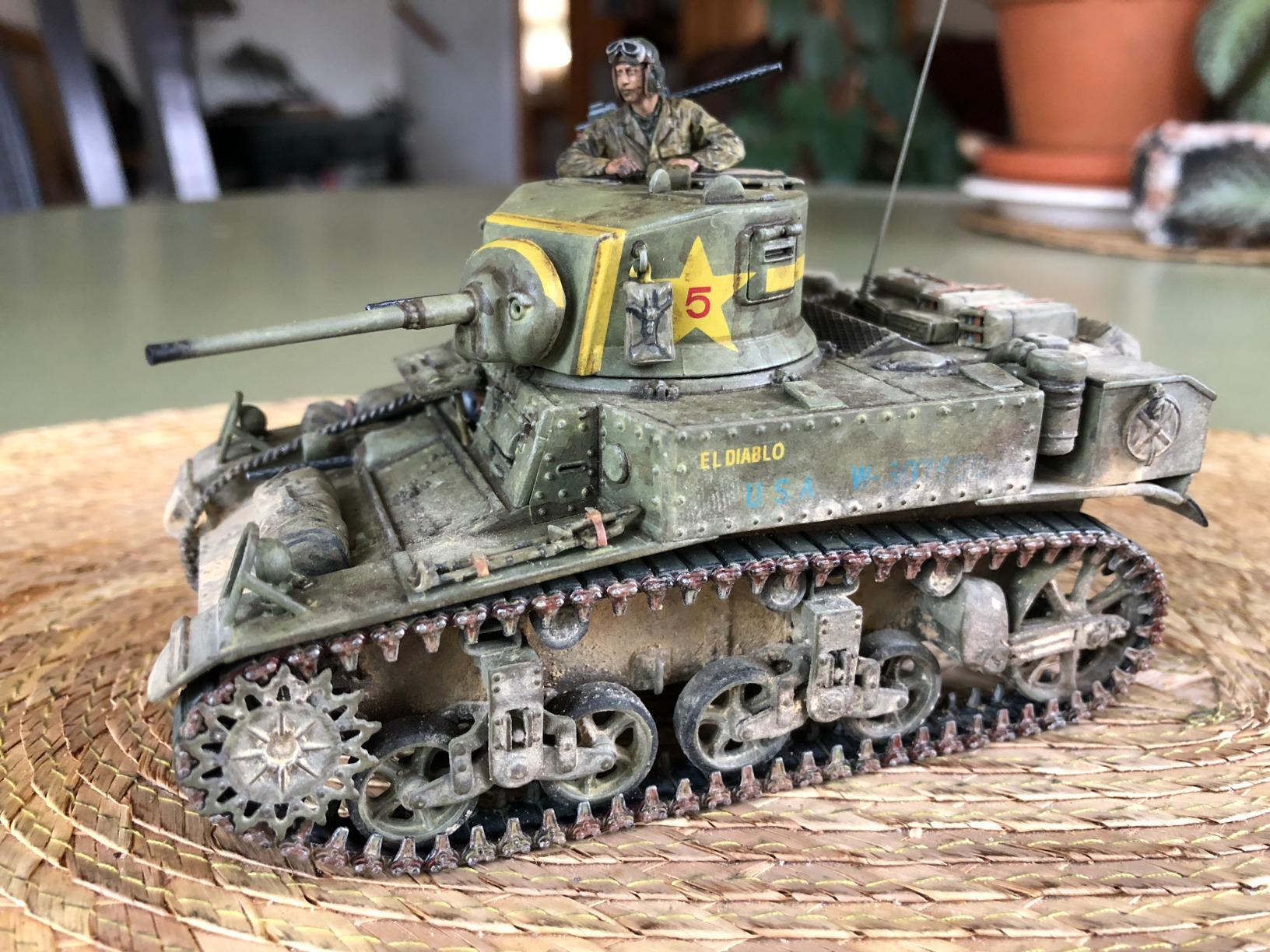 Tamiya 35360 1/35 US Light Tank M3 Stuart Plastic Model Kit customer photo 2
