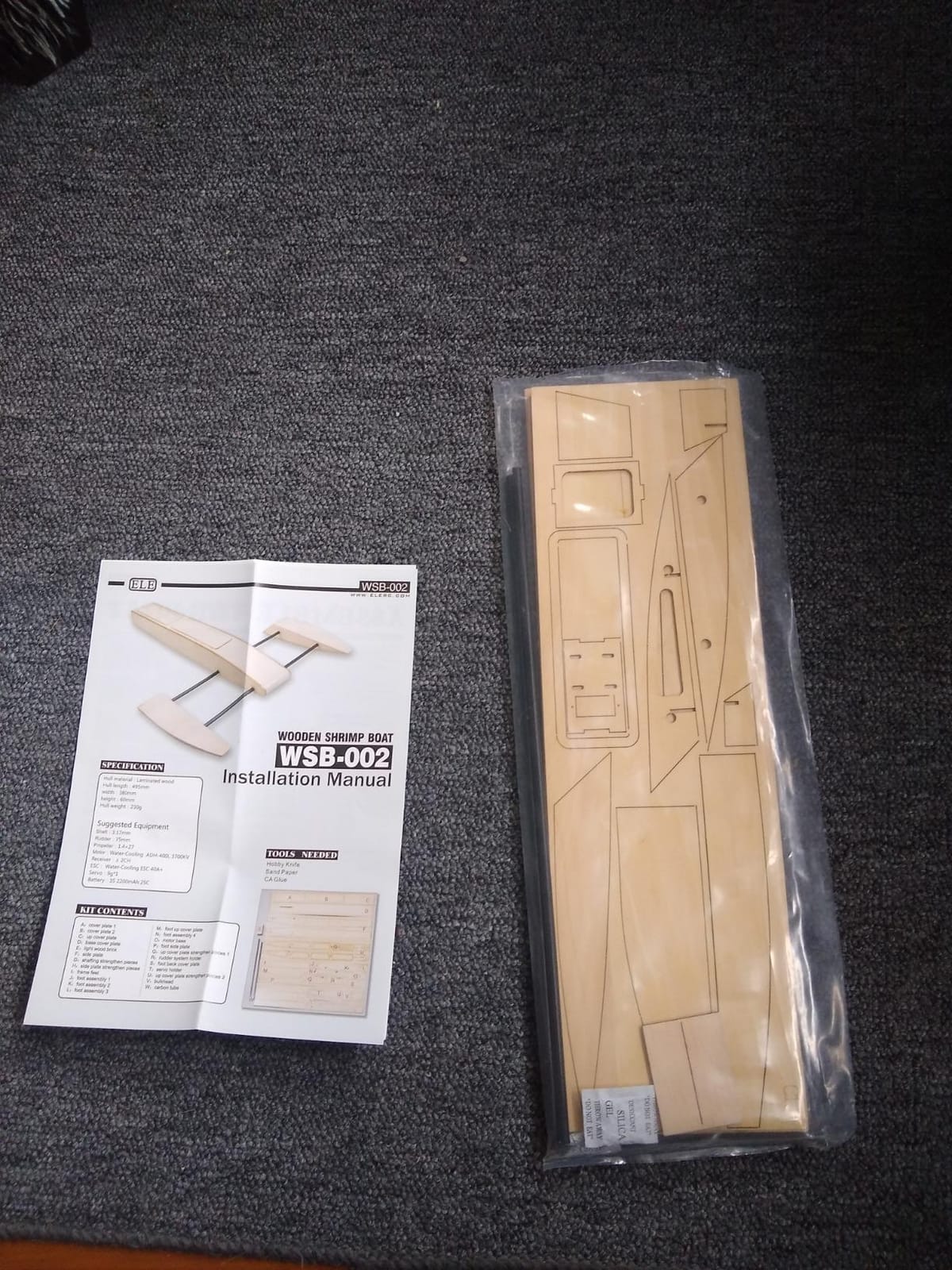 RC Outrigger Shrimp Boat Wooden 495mm Sponson Race Boat Kit to Build for Adults (B062) customer photo 2
