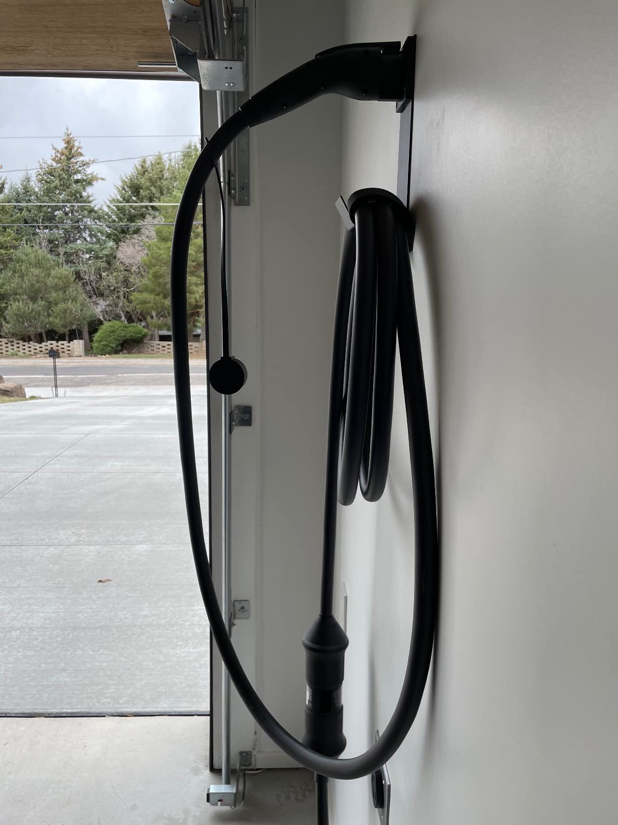 Lectron Electric Vehicle Charger Nozzle Holster Dock & J-Hook Combo for All J1772 EVs customer photo 1