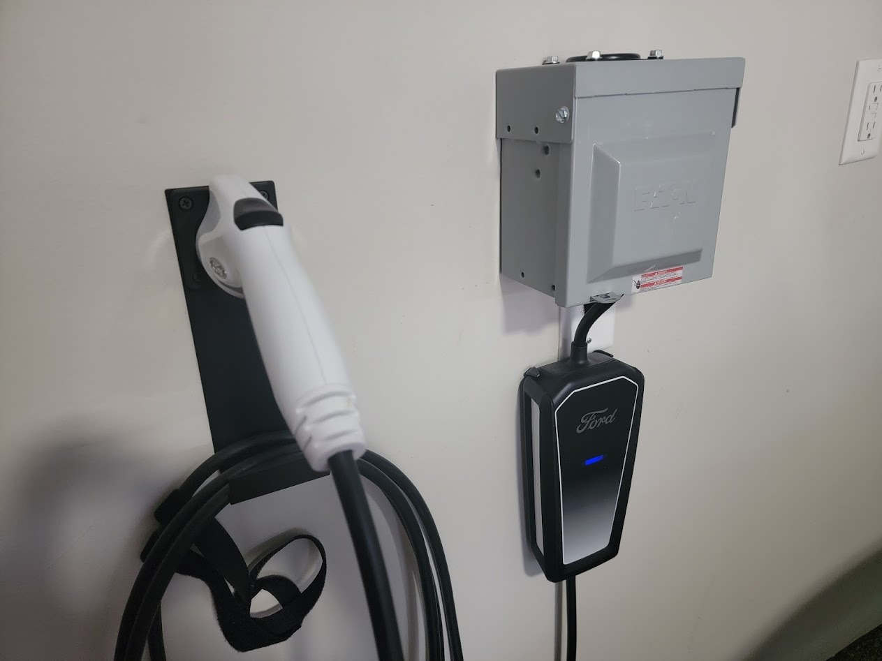 Lectron Electric Vehicle Charger Nozzle Holster Dock & J-Hook Combo for All J1772 EVs customer photo 2