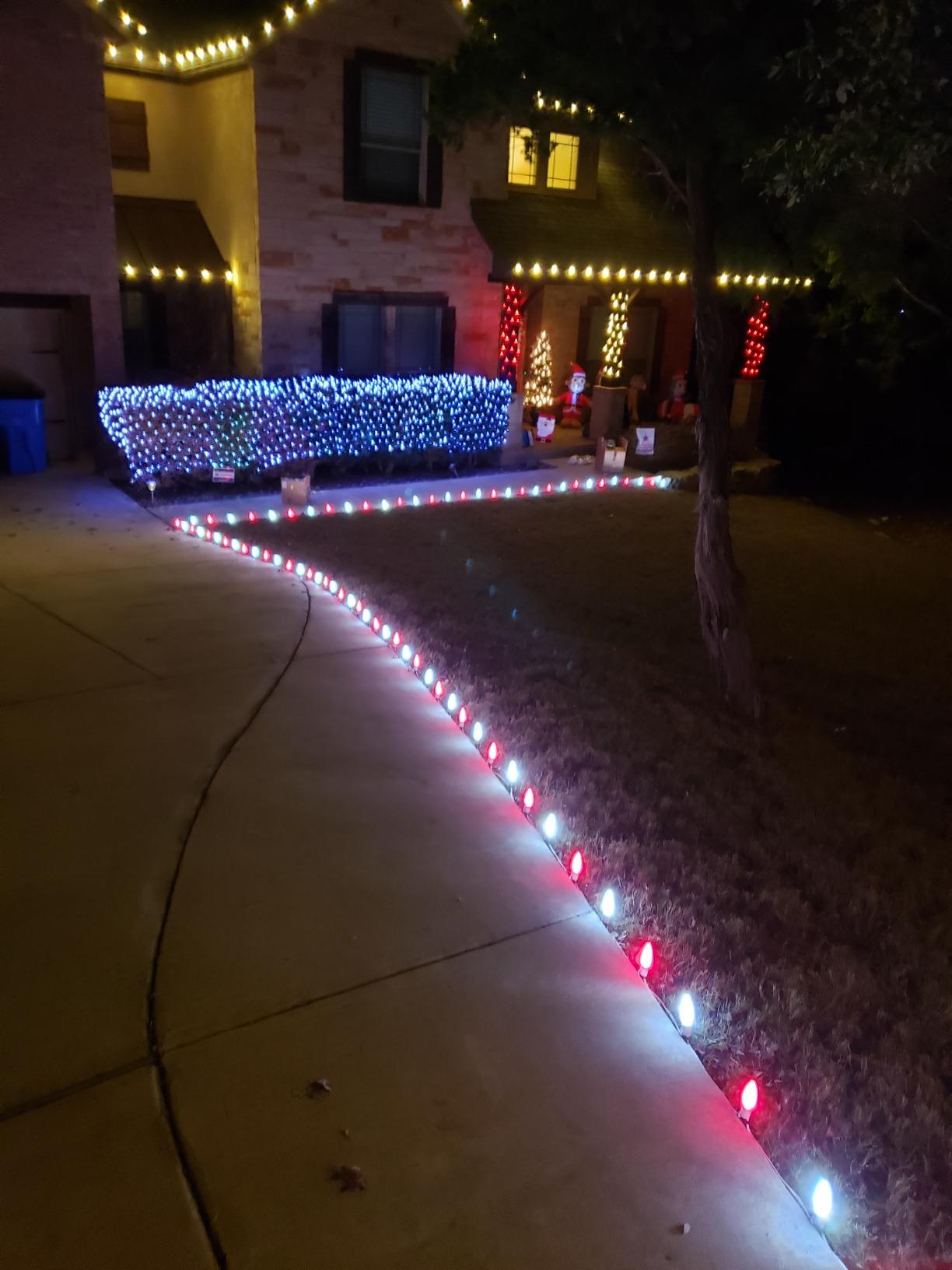 C9 OptiCore LED Commercial Outdoor Christmas Lights - Heavy Duty String Lights; Wedding Christmas; White Wire (50 Lights, 50 Ft, Multicolor Smooth/Opaque) customer photo 1