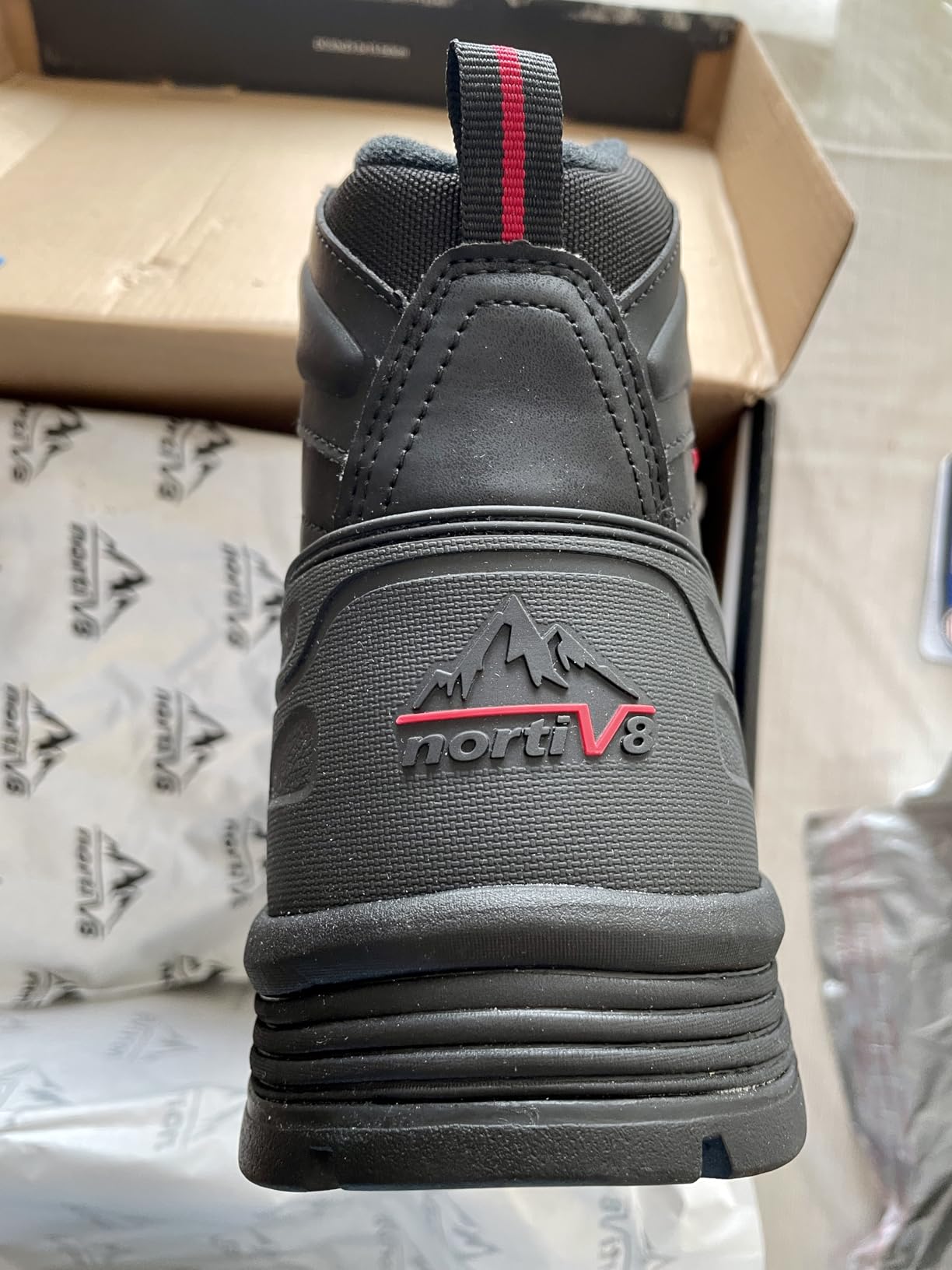 NORTIV 8 Men's Waterproof Hiking Winter Snow Boots | Insulated Construction Hunting Ski Work Boots TUNDRA customer photo 2