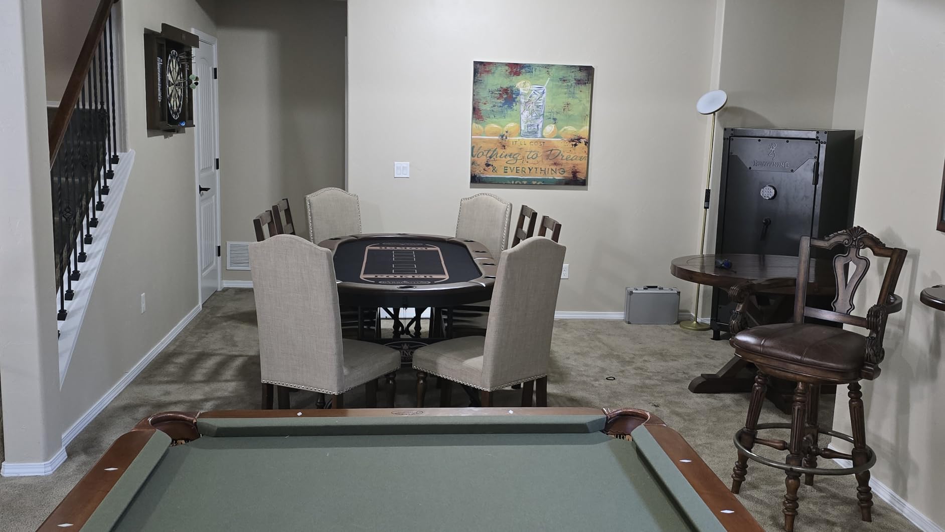 Barrington Poker Multiple Styles Folding Poker Table & Poker Table Top/Dining Table Collection, Durable Padded Rail Tables with Felt Playing Surface, Perfect for Texas Holden Games customer photo 1