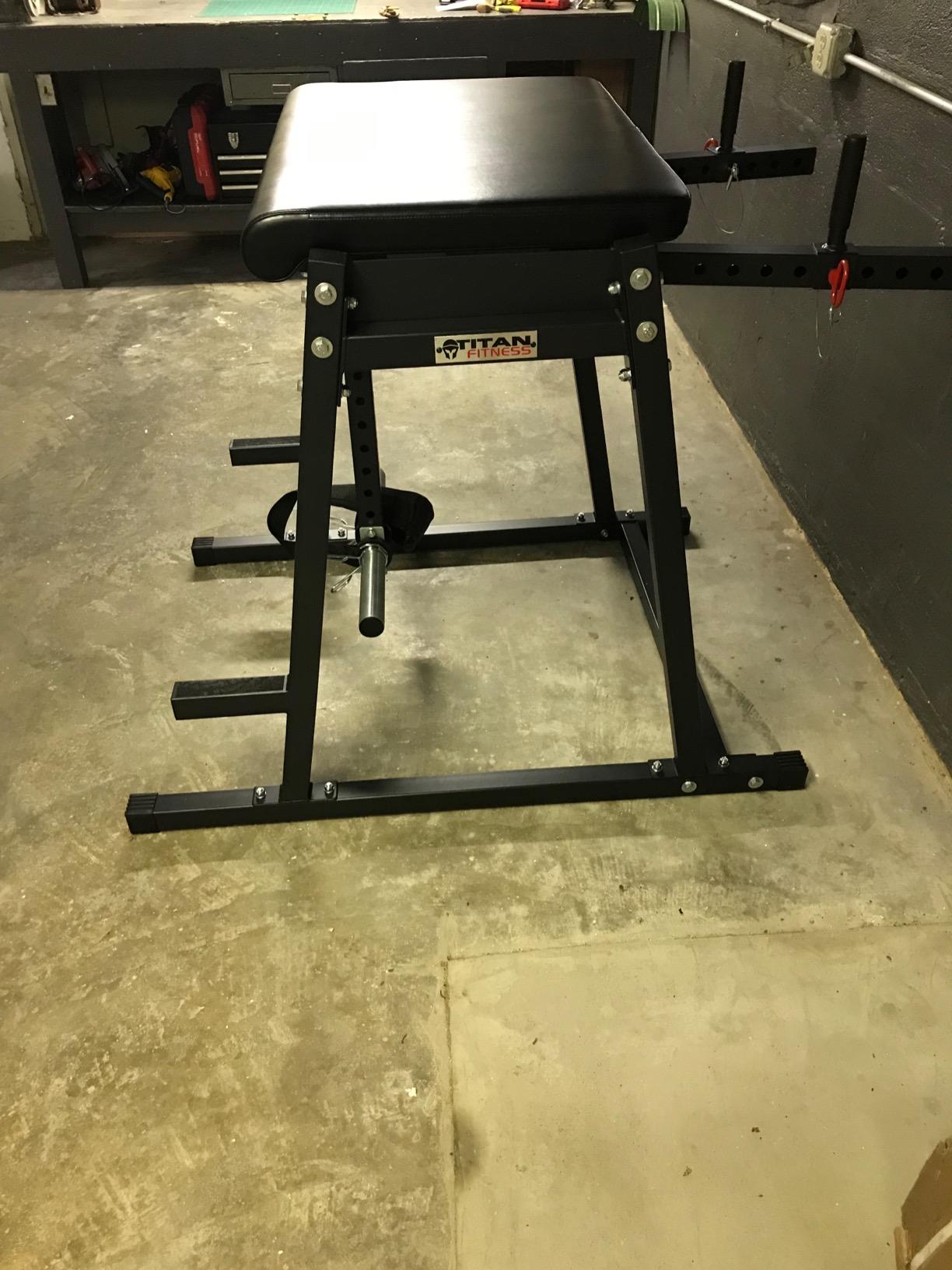Titan Fitness Economy H-PND, Reverse Hyperextensions Lower Body Machine, Rated 550 LB, Specialty Home Gym Machine for Physical Therapy, Back Rehab Exercises, and Everyday Training customer photo 1