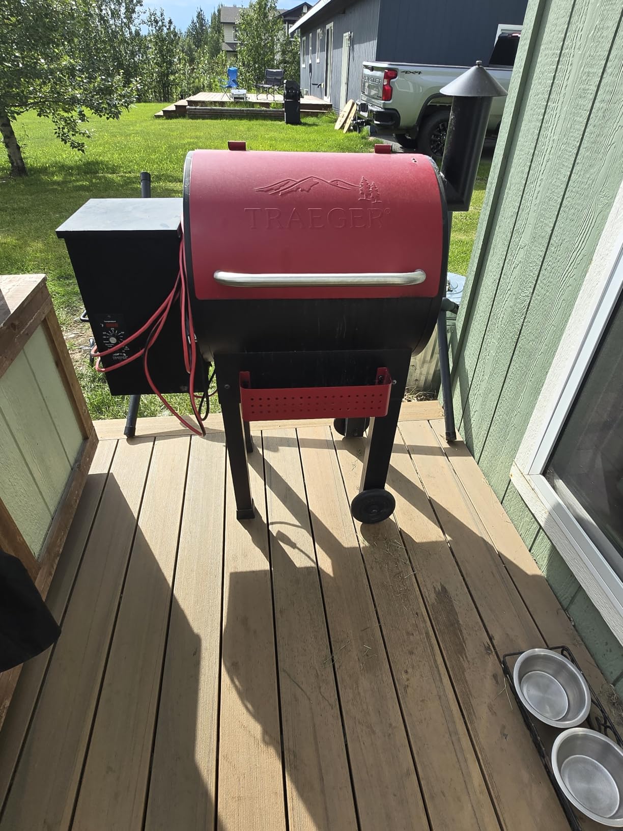 Outdoor Heavy Duty Waterproof Wood Pellet Grill and Smoker Cover, UV Resistant Full Length BBQ Cover Compatible with Traeger 22 Series, Lil' Tex Grill and More, All Weather Protection customer photo 1