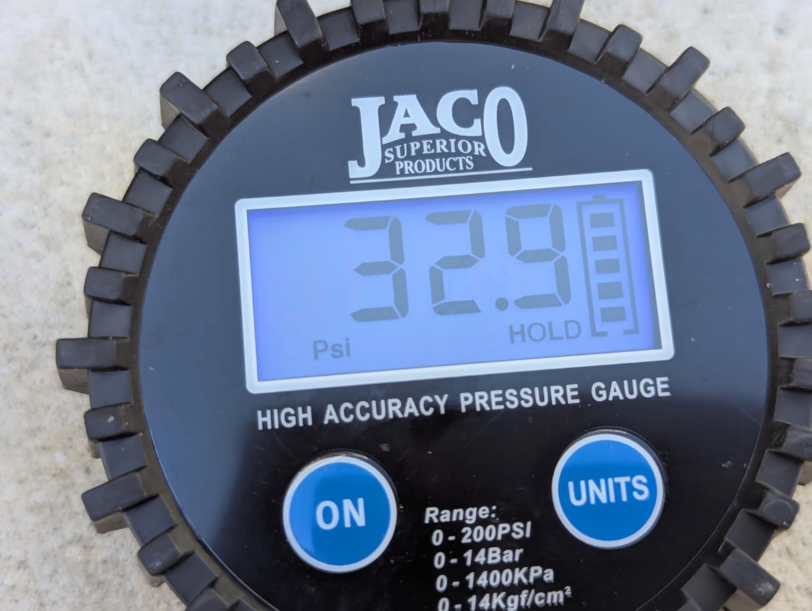 JACO Superior Products ElitePro Digital Tire Pressure Gauge - Professional Accuracy - 200 PSI customer photo 1