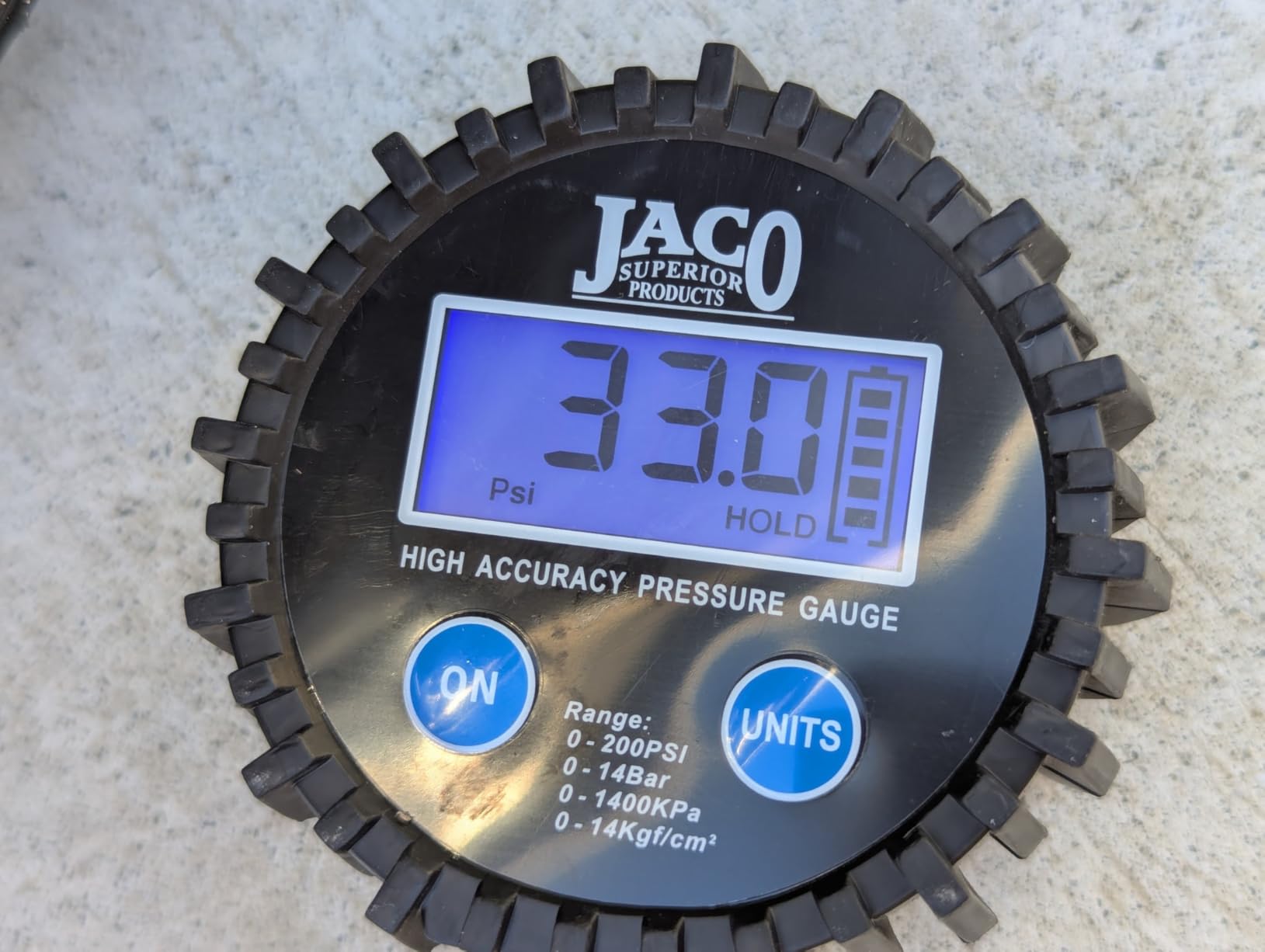 JACO Superior Products ElitePro Digital Tire Pressure Gauge - Professional Accuracy - 200 PSI customer photo 2