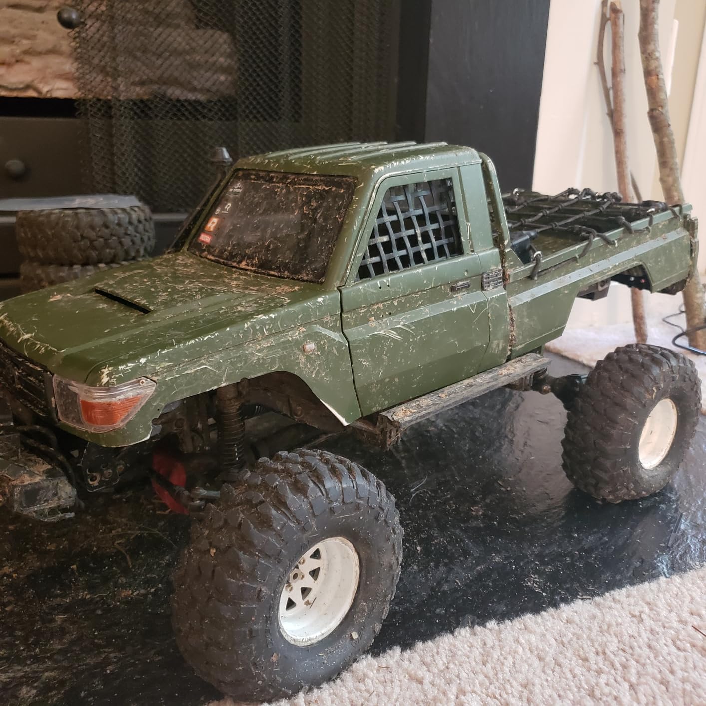 RCLIONS Rubber RC Car Window Net Luggage Net for 1/10 1/8 1/6 Crawler Car customer photo 1