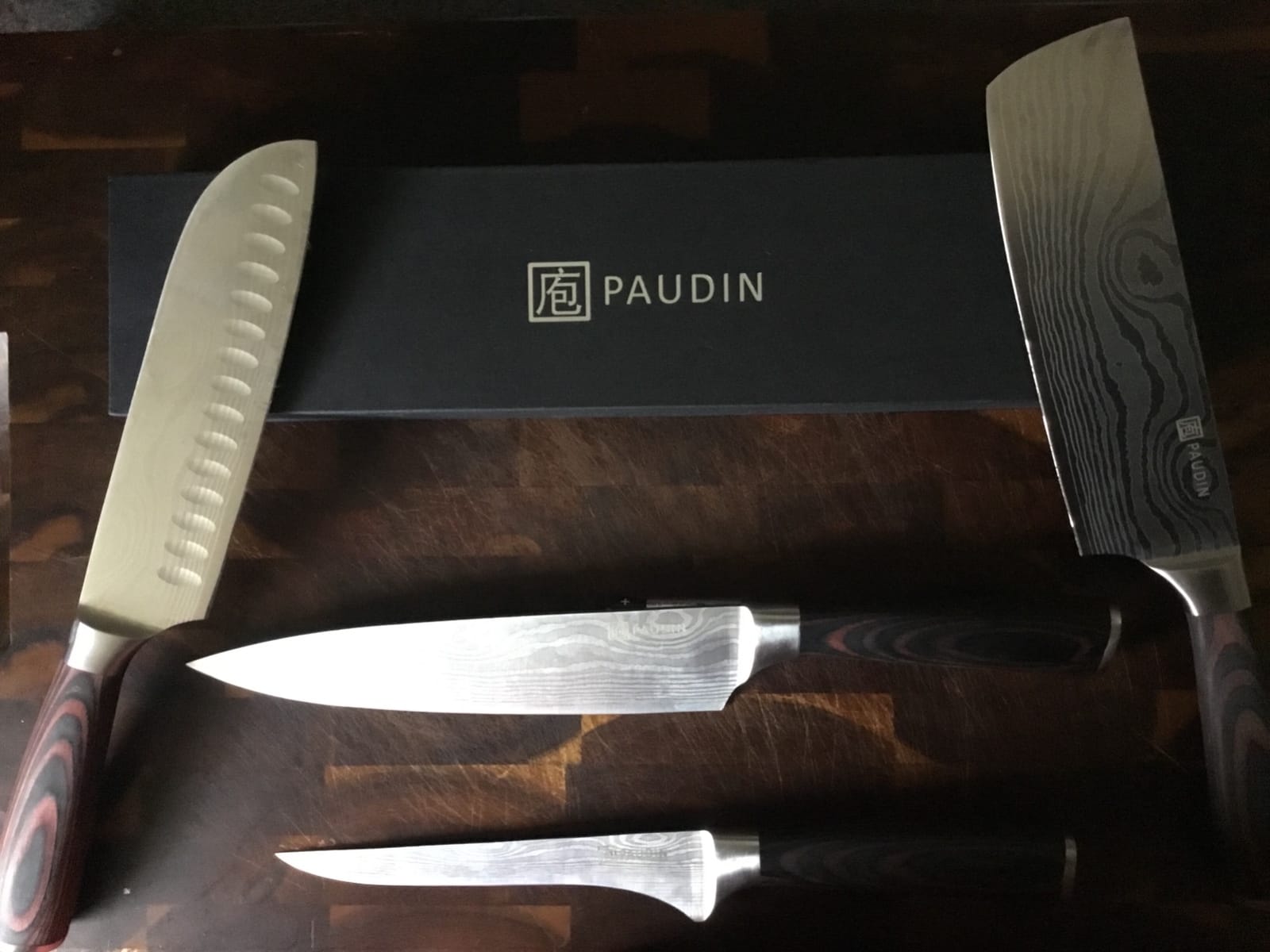 PAUDIN Santoku Knife Chef Knife, Ultra Sharp 7